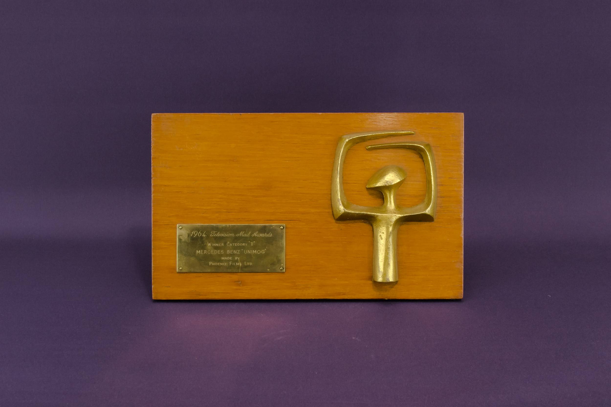 Vintage Mid-century Modern — TV awards plaque