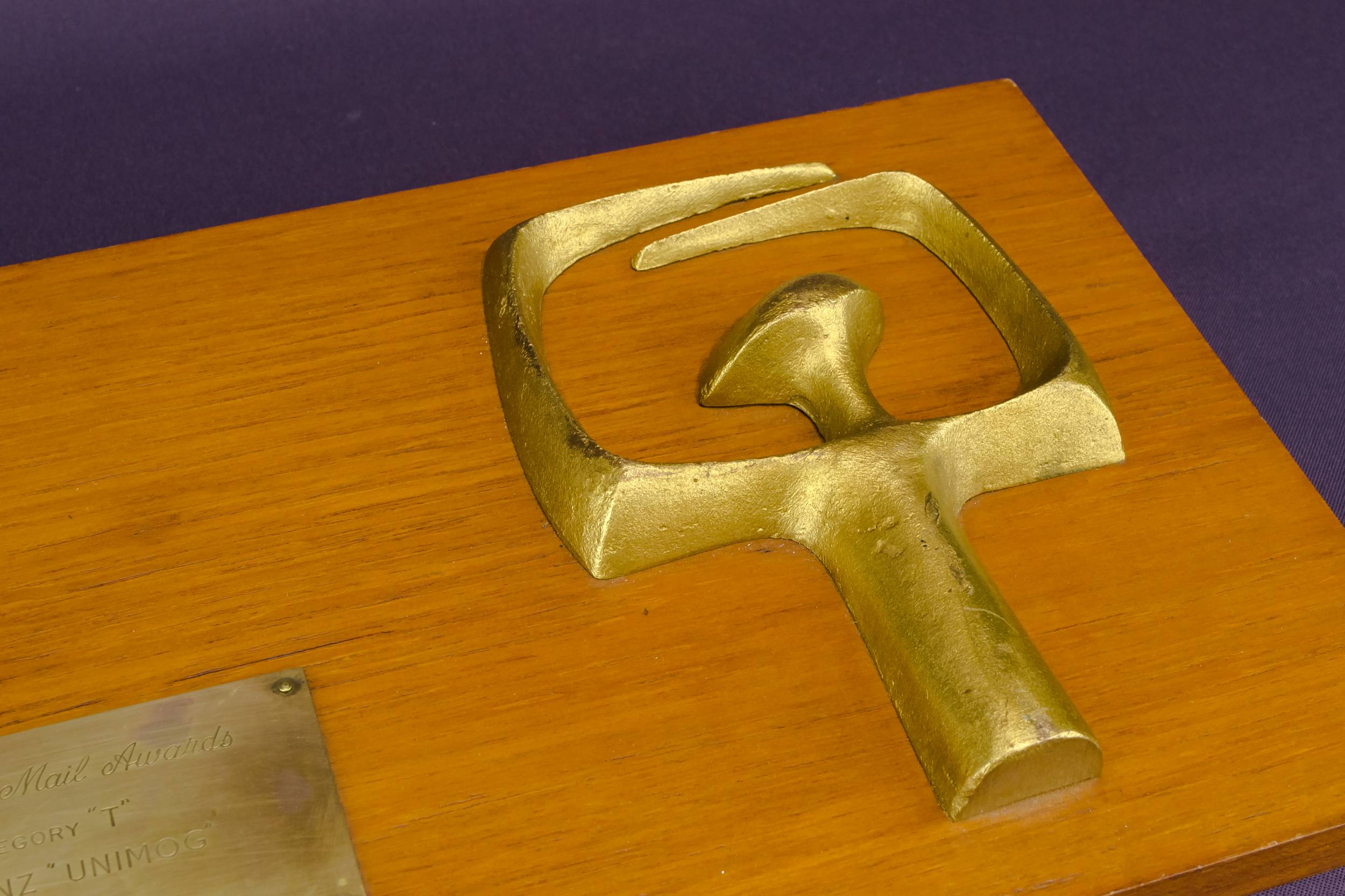 Vintage Mid-century Modern — TV awards plaque 2