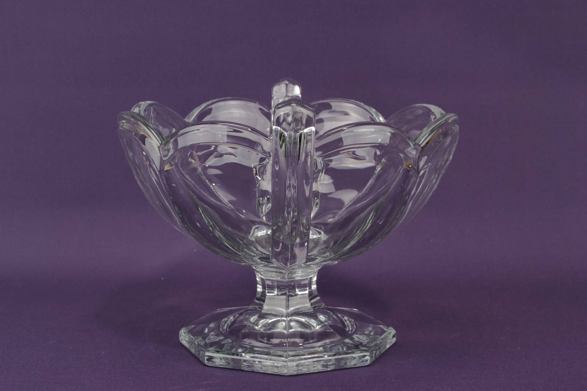 Vintage Unusual BOWL — Large glass bowl 2