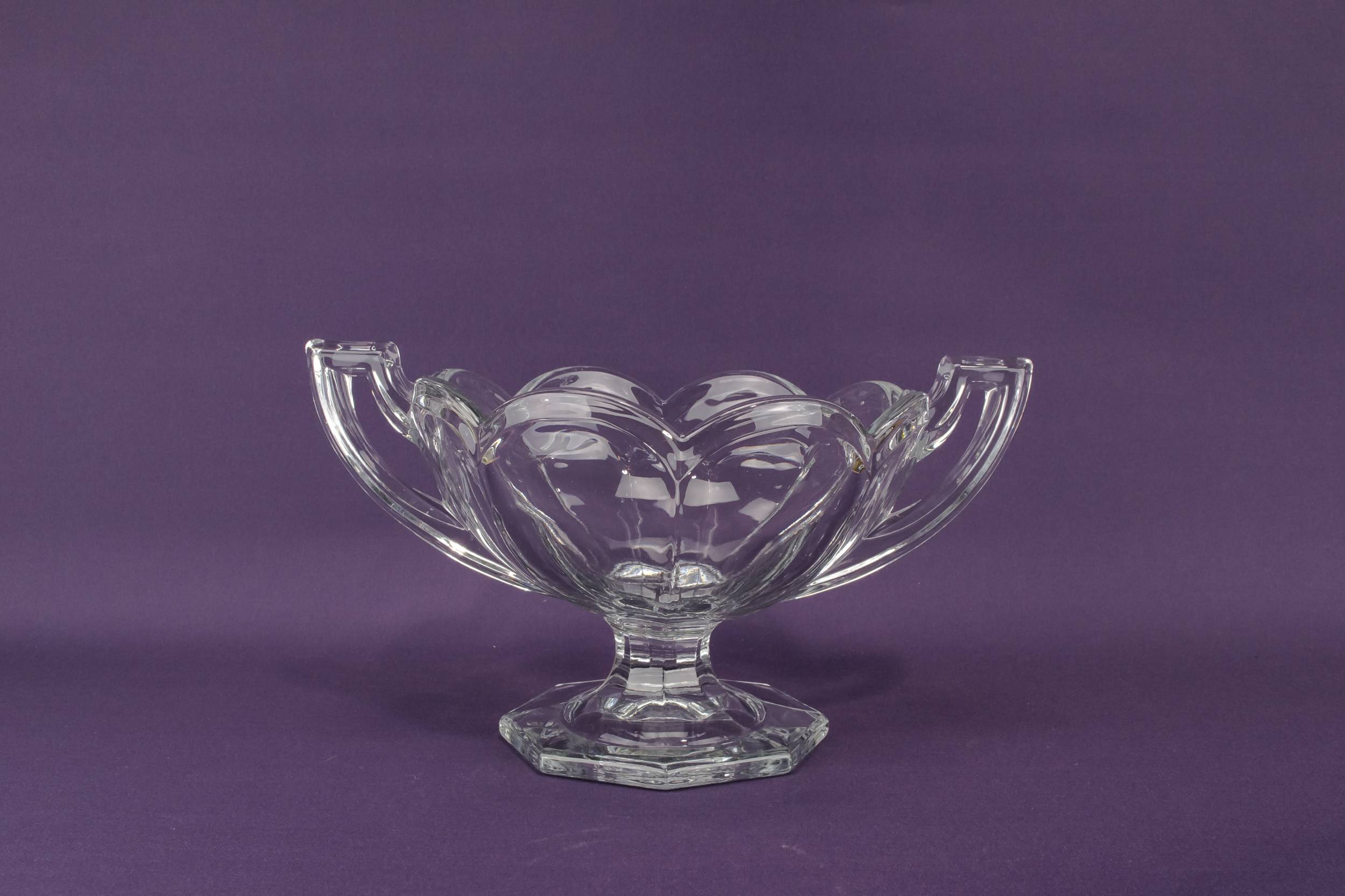 Vintage Unusual BOWL — Large glass bowl