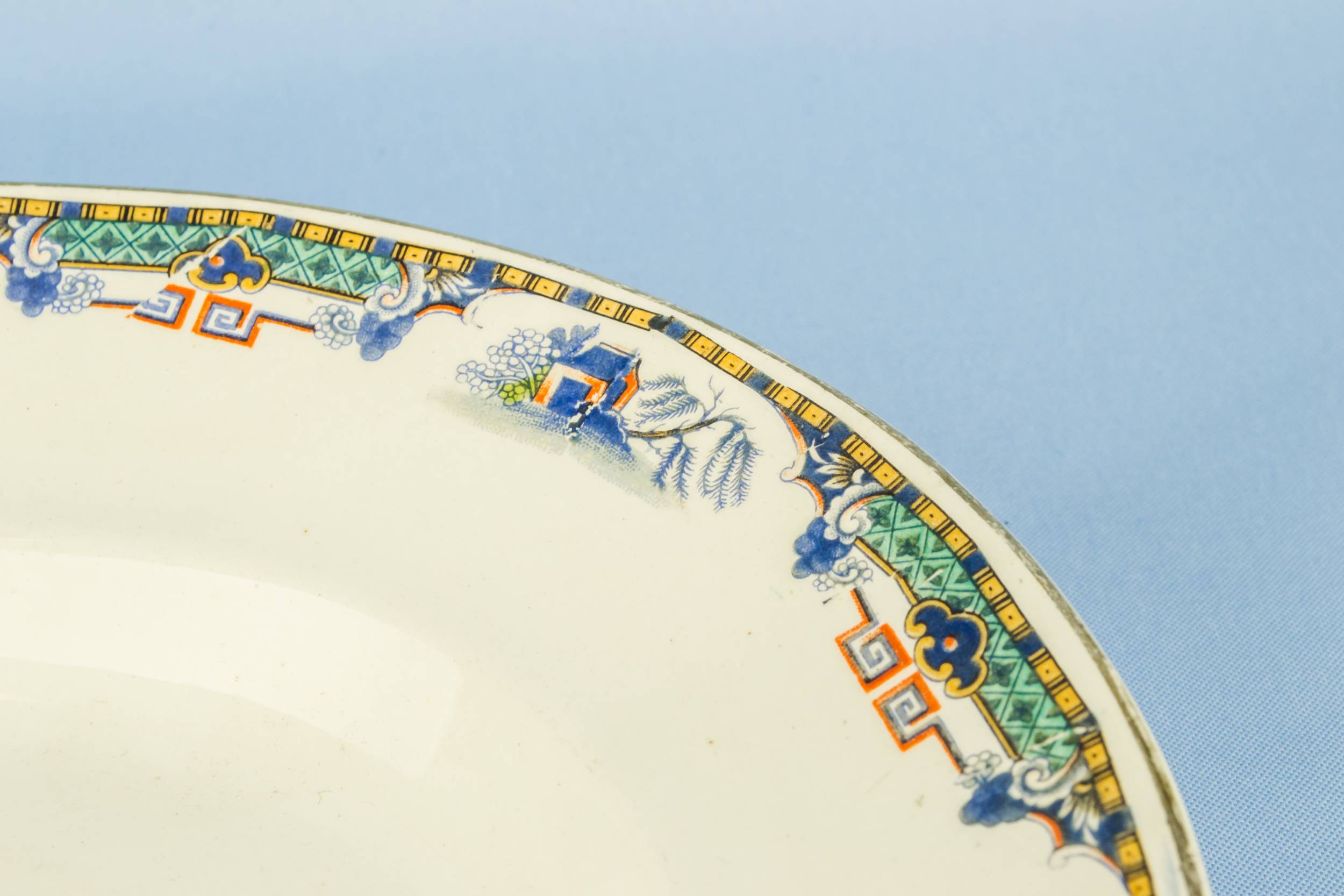 Antique Classical Ceramic — Meat serving platter 1