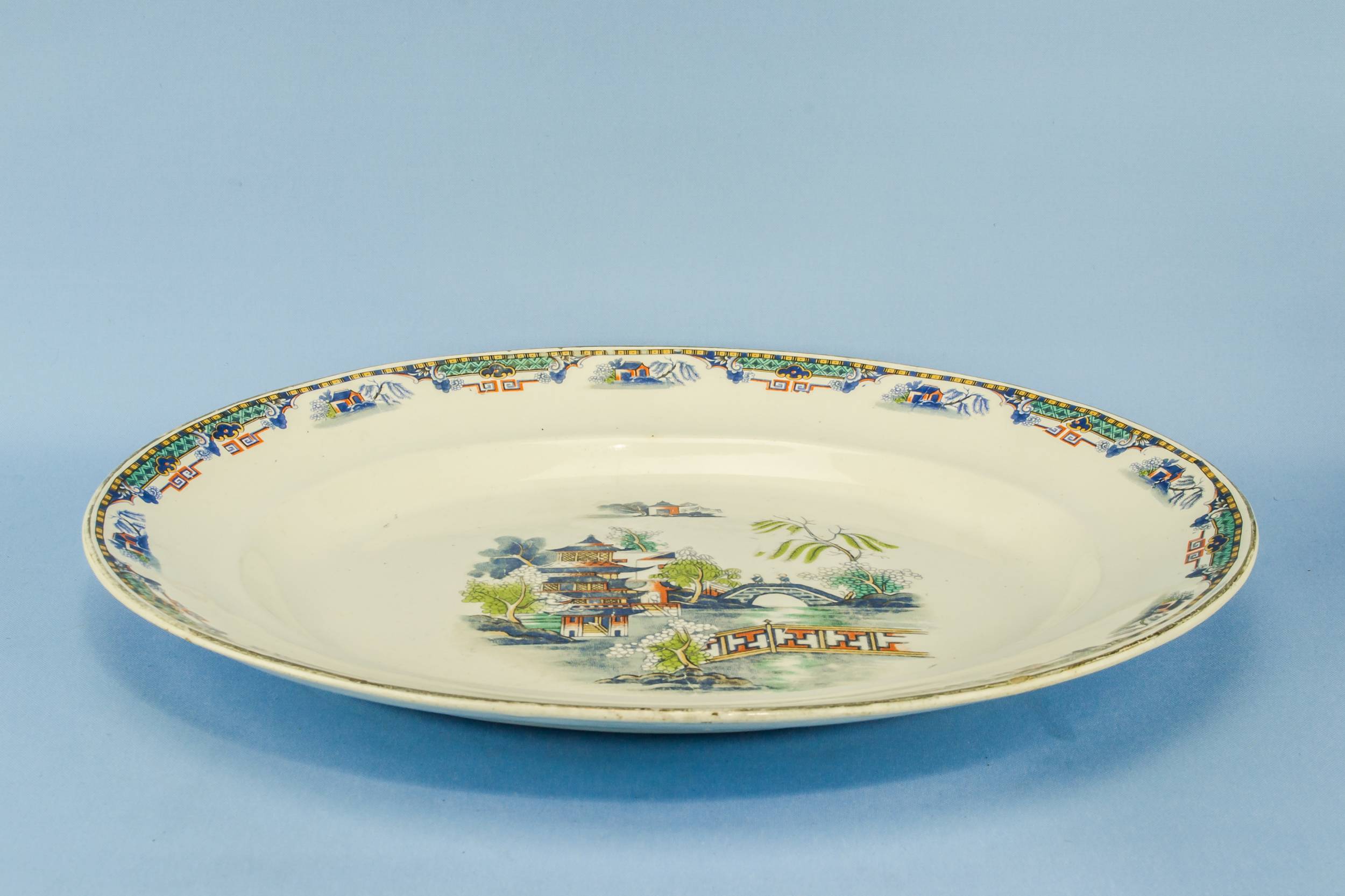 Antique Classical Ceramic — Meat serving platter 2