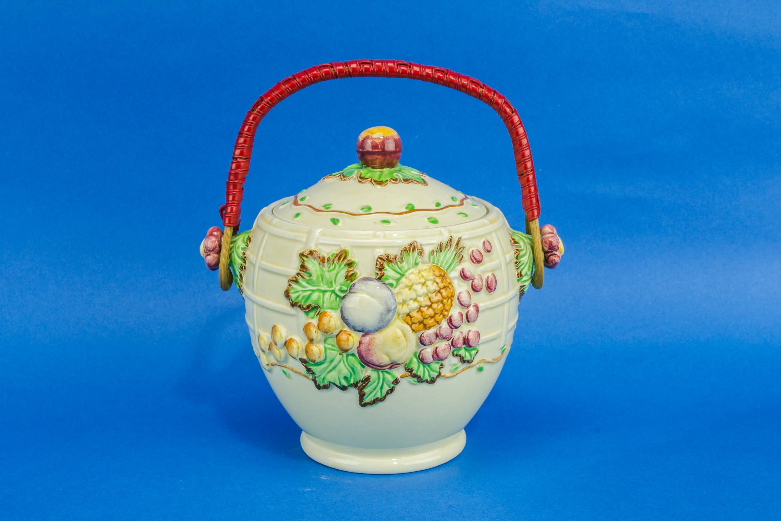 Vintage Colourful Fruits — Colourful storage jar