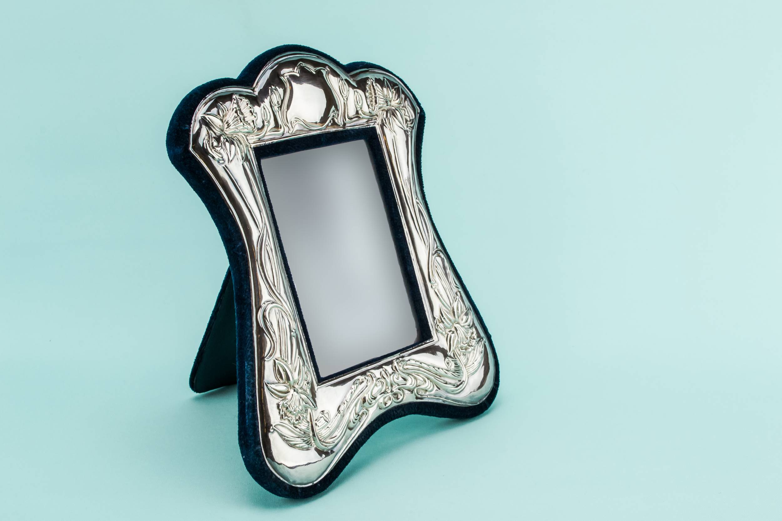 Art Nouveau Elegant — Sterling silver photo frame 1
