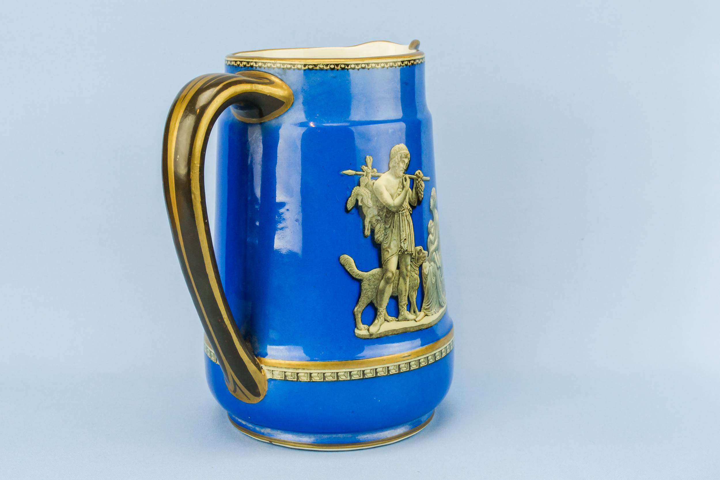 Ceramic Antique Figures — Blue water jug 1