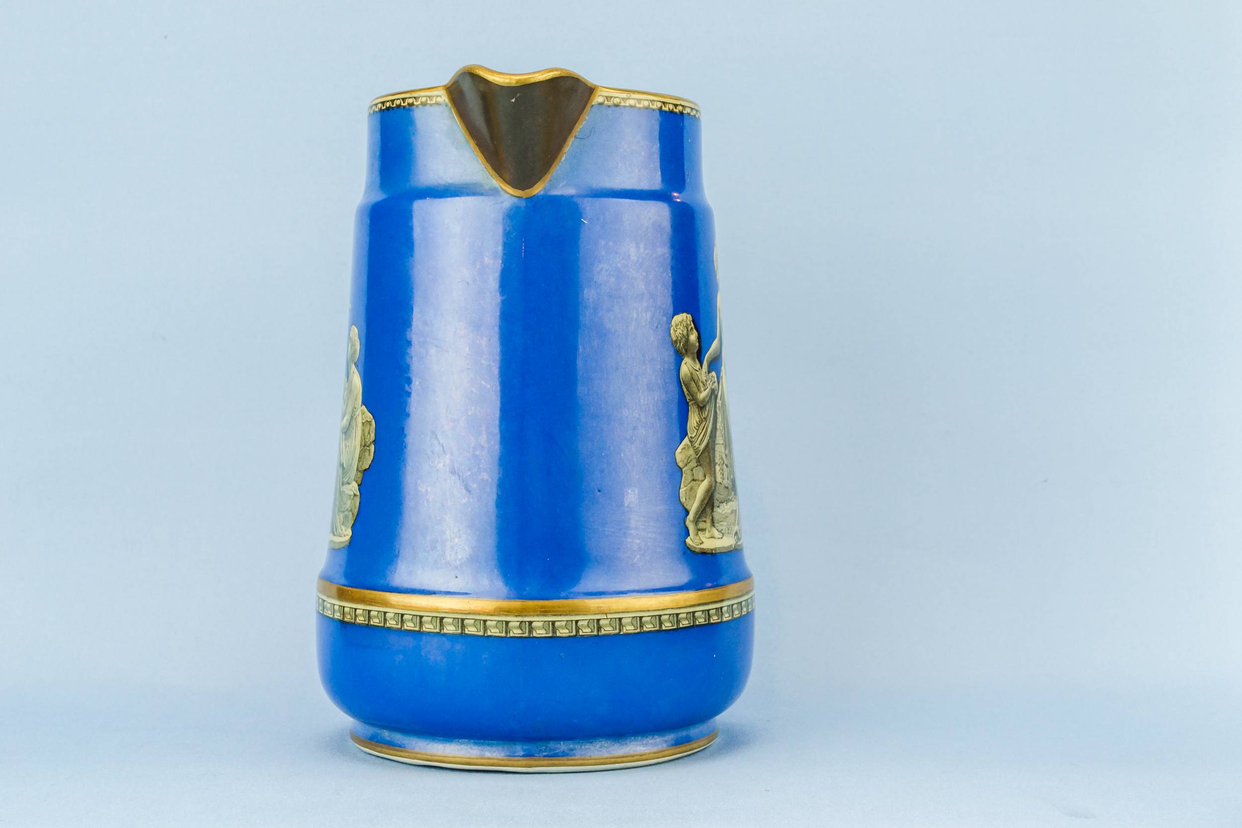 Ceramic Antique Figures — Blue water jug 3