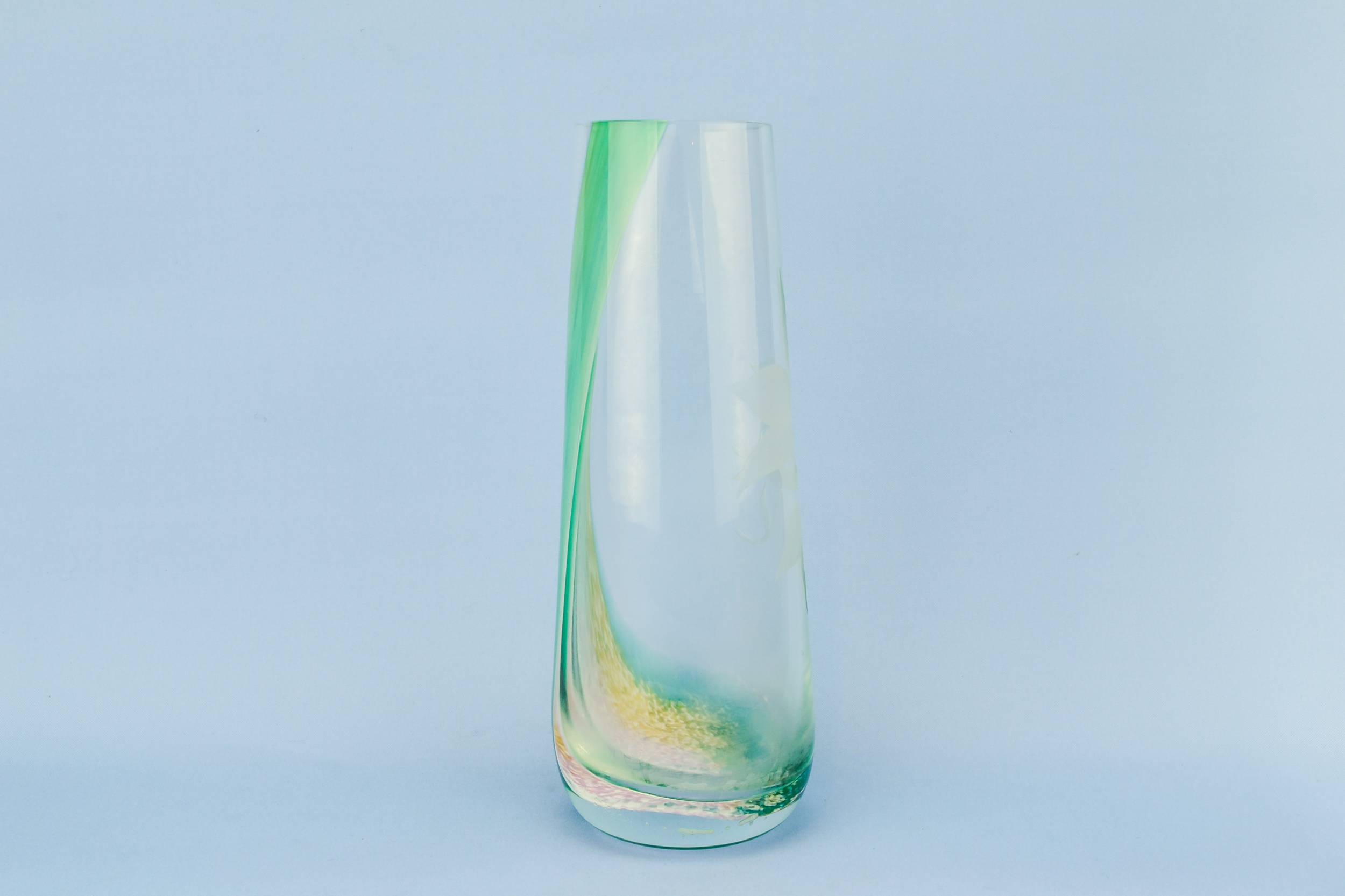Glass Classical Abstract — Caithness glass vase 3