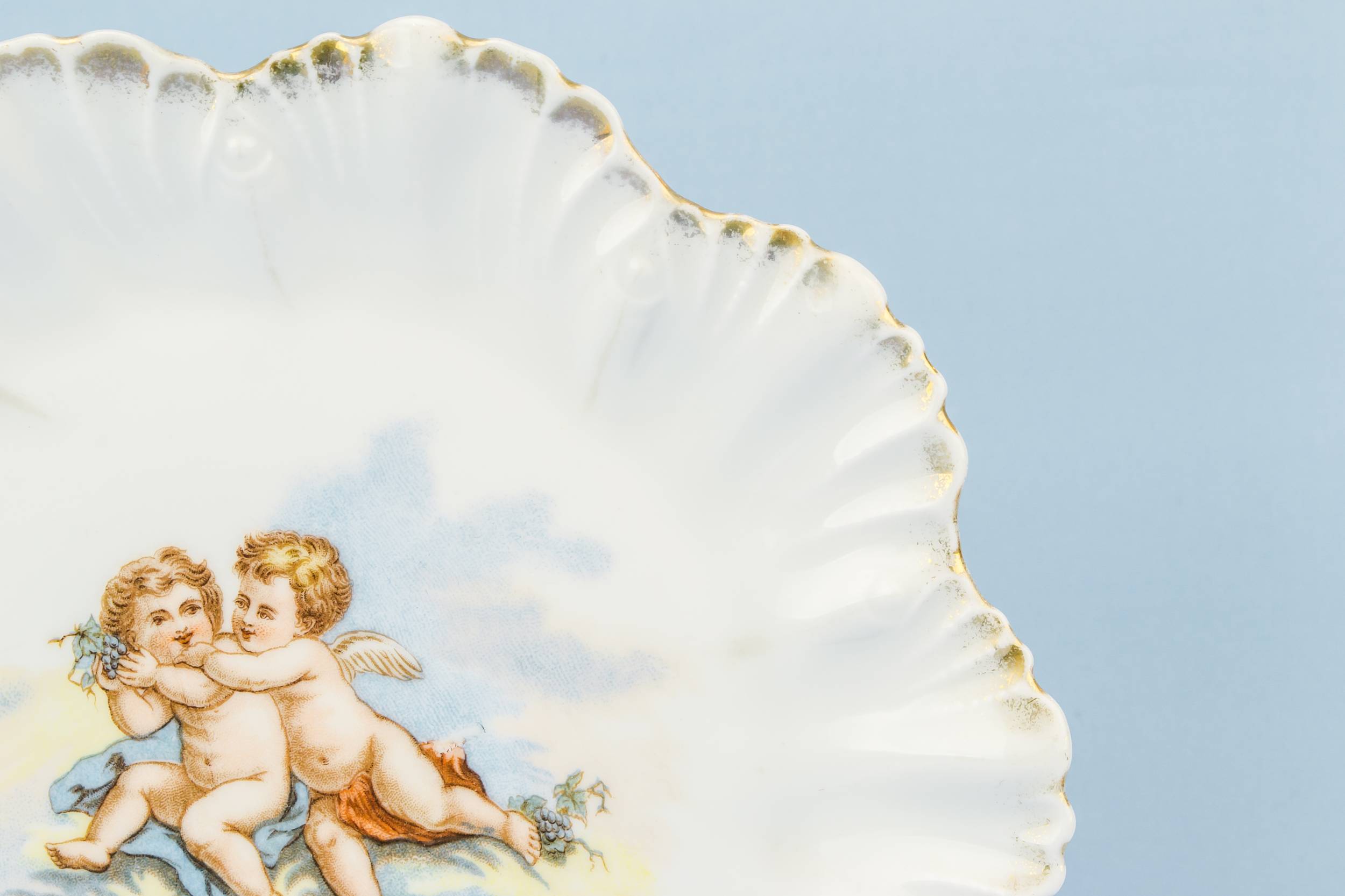 Antique Elegant 8.3'' — 4 baby dessert plates 8
