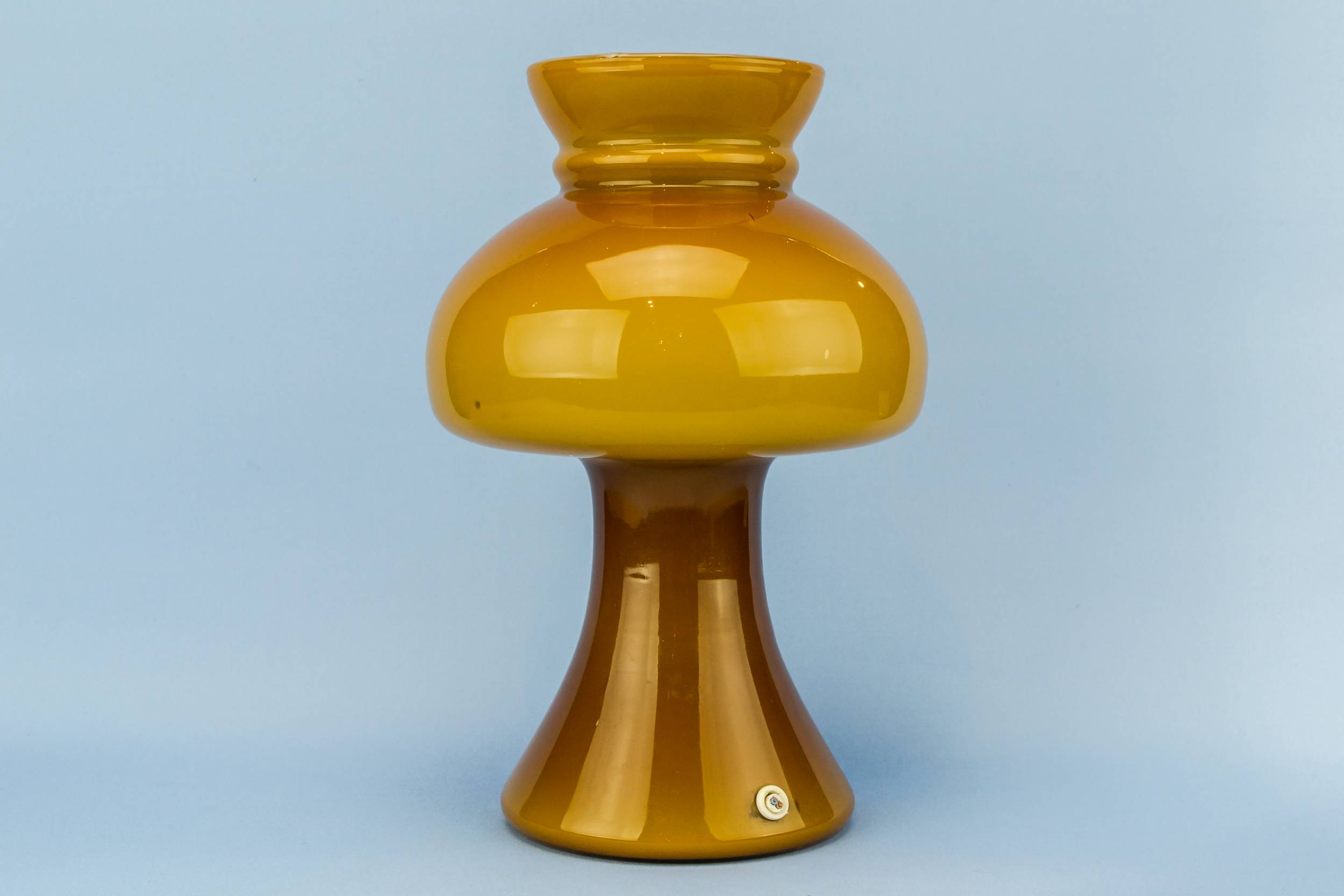 Vintage Slick Glass — Orange glass lamp 2