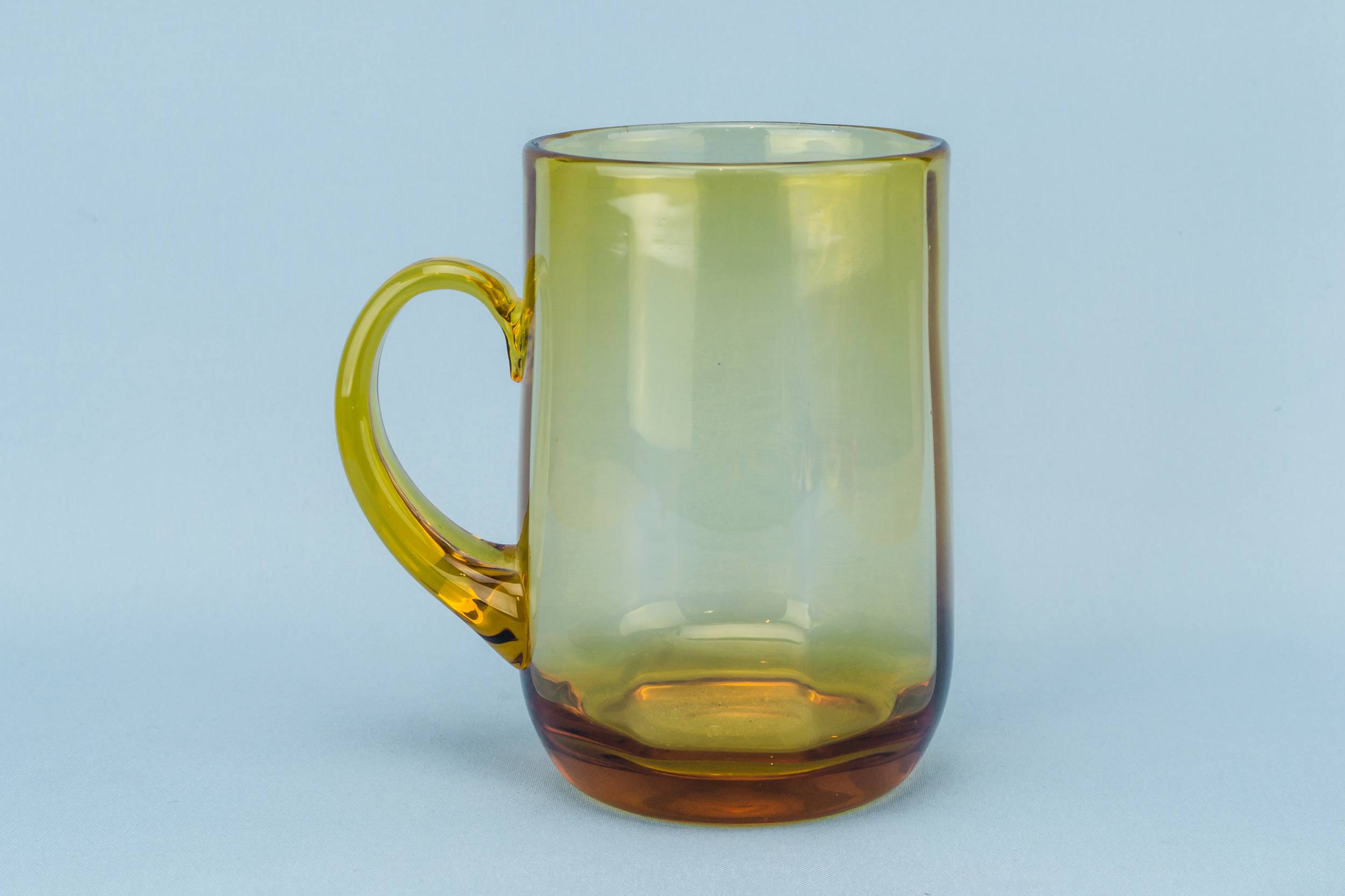 Vintage Yellow Minimalist — Whitefriars amber tankard