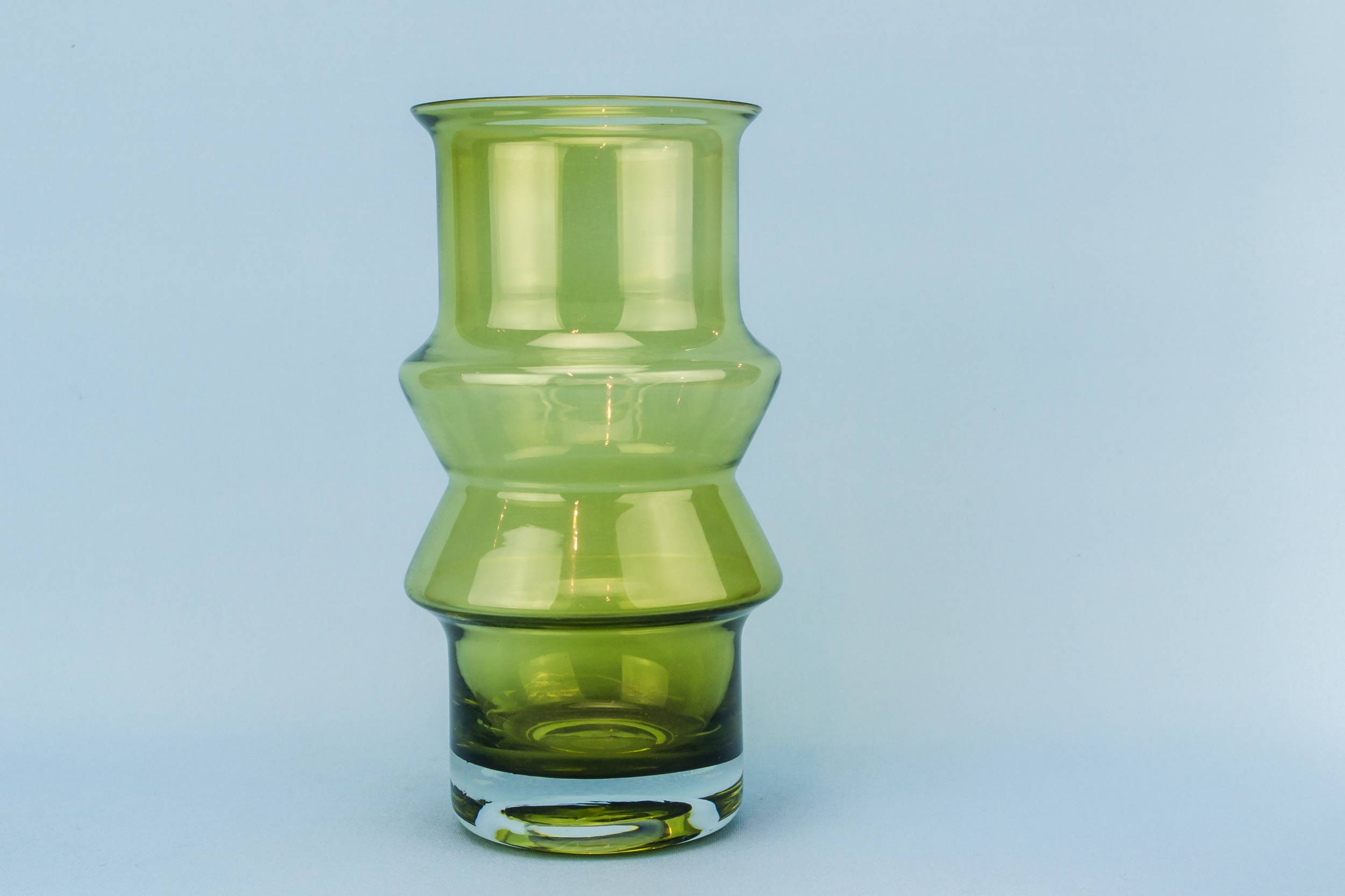 Slick Vintage Glass — Green glass vase 1