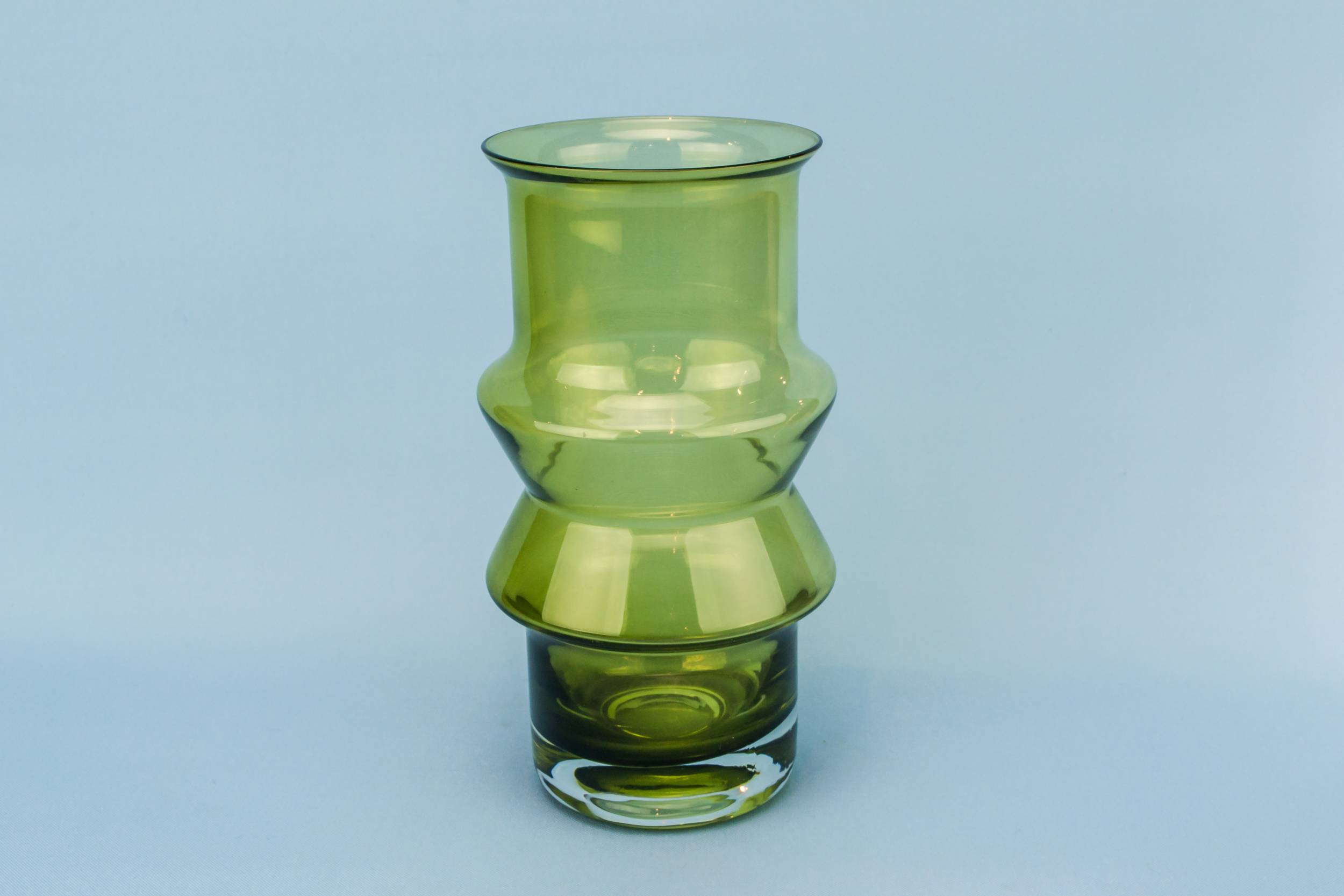Slick Vintage Glass — Green glass vase