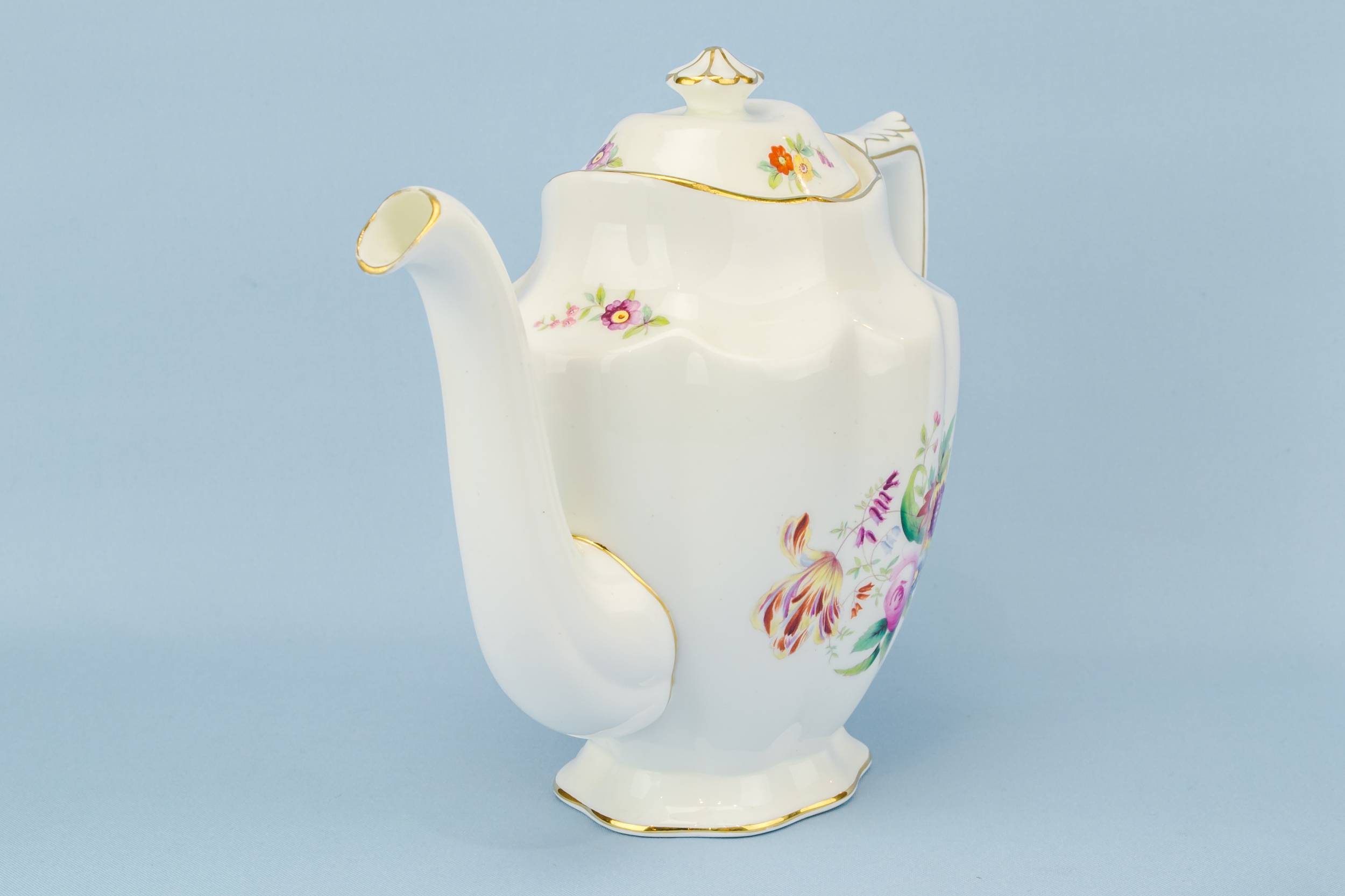 Retro White Coalport — Coalport floral coffee pot 4