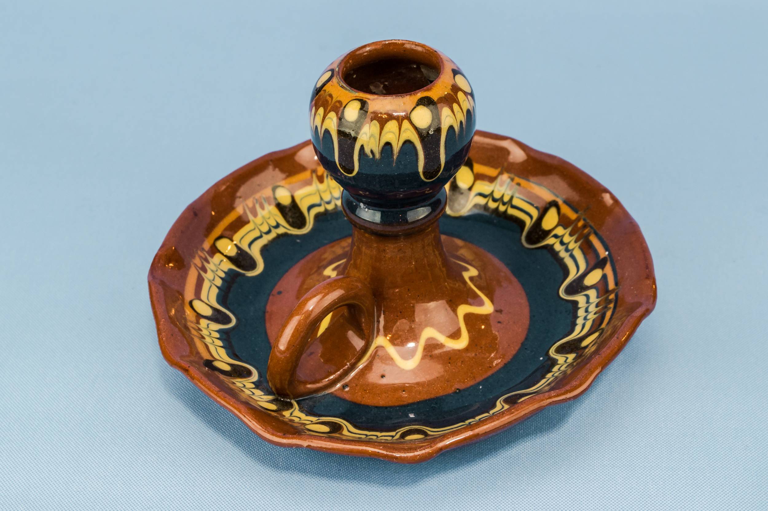 Elegant Vintage Marbled — Ceramic garden candlestick 2