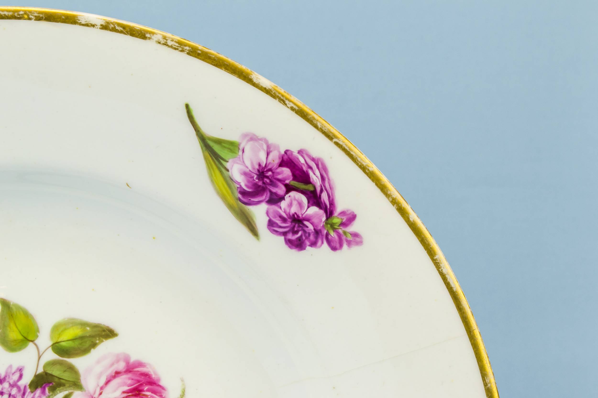 Georgian Porcelain 10'' — Floral porcelain plate 1