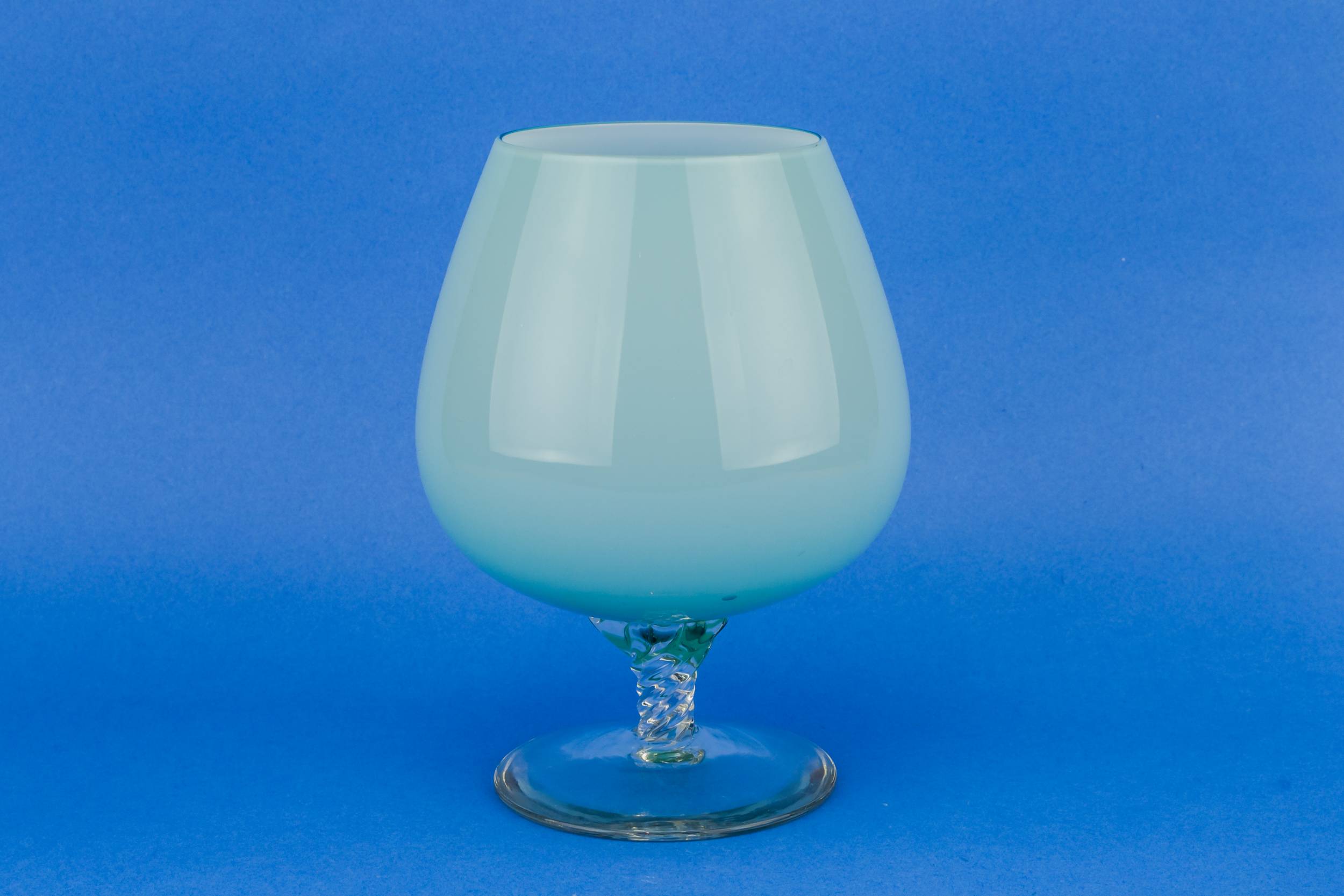 Vintage Modernist Glass — Milky glass decorative bowl