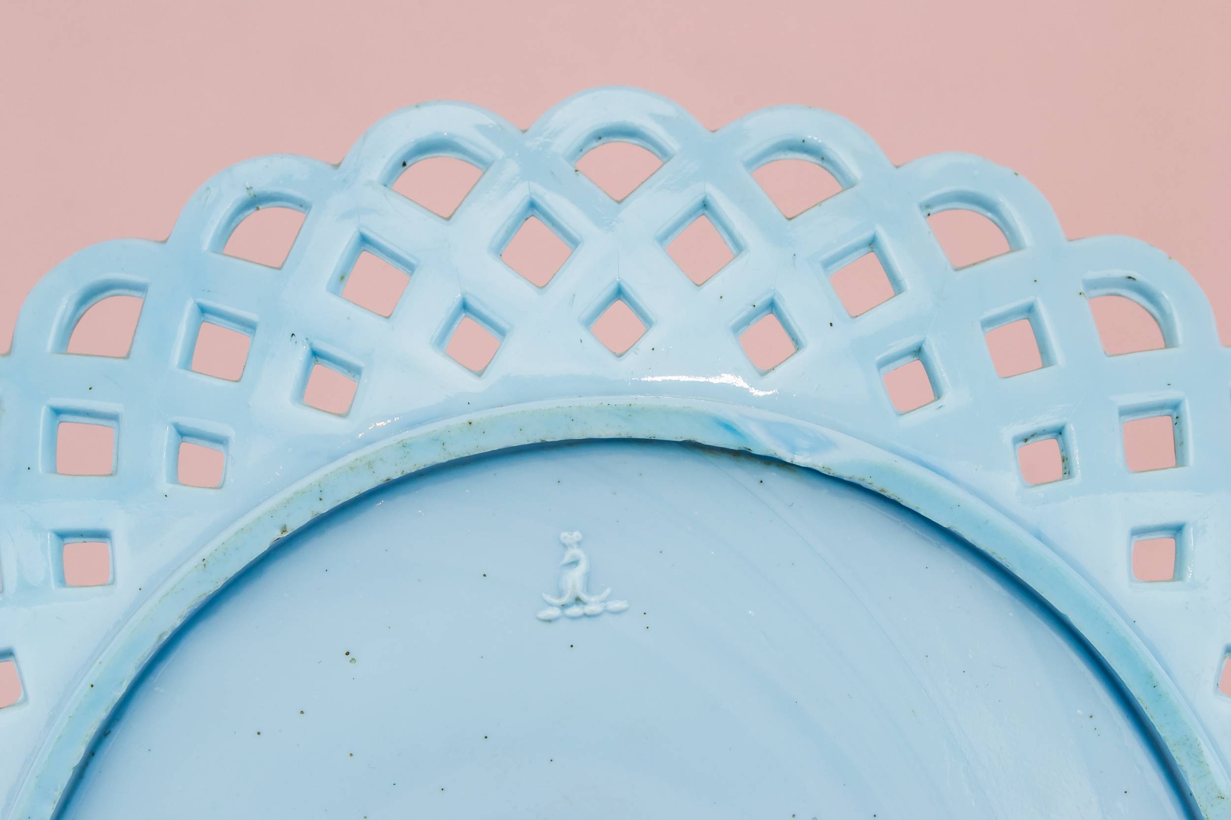 Blue Antique 8.3'' — Blue glass serving plate 1