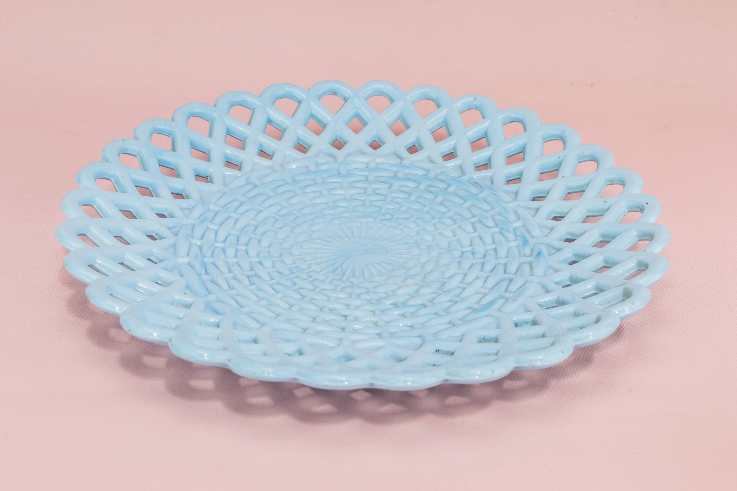 Blue Antique 8.3'' — Blue glass serving plate 2