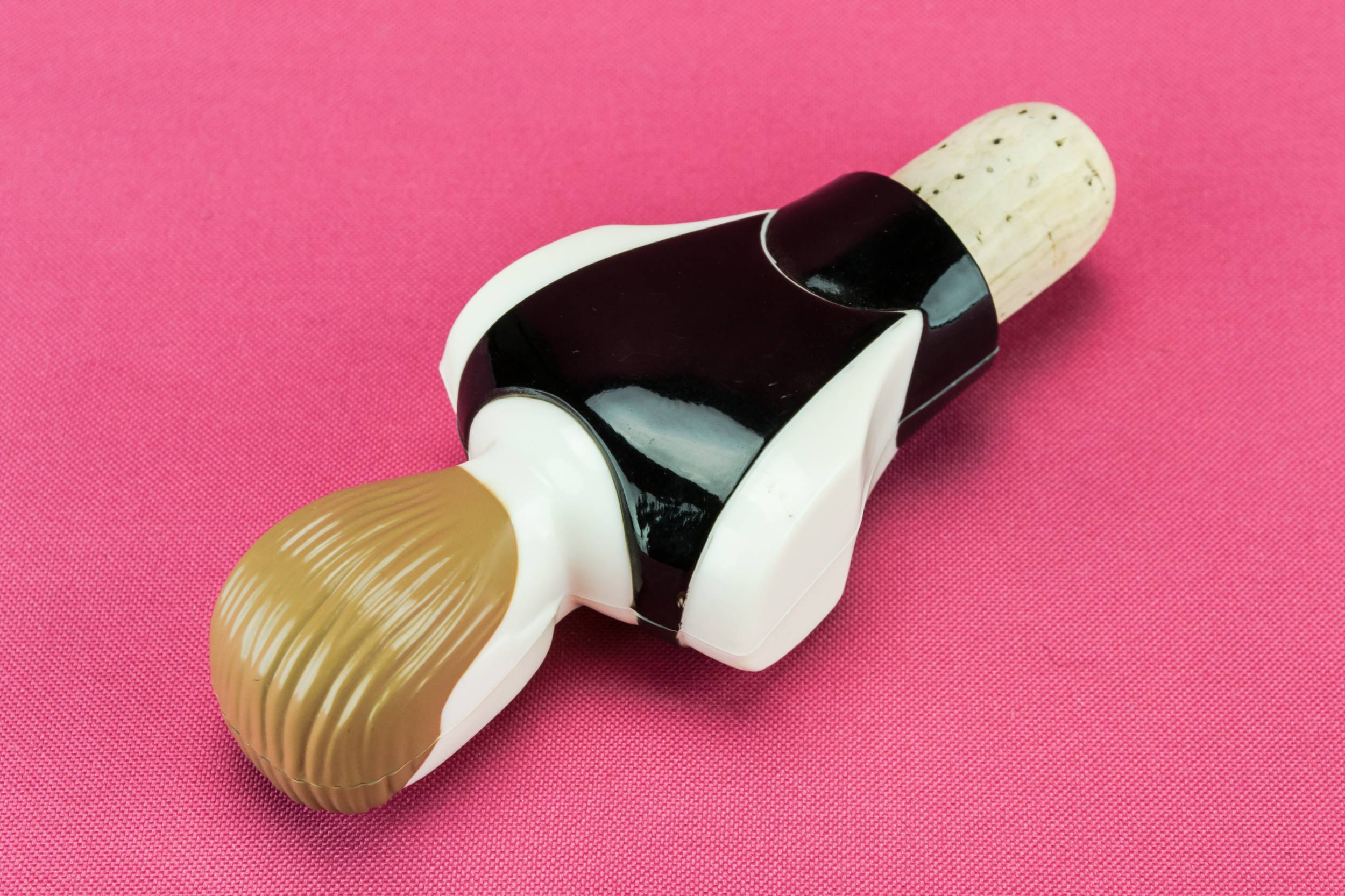 Fancy Plastic Figure — Slick bottle cork 2