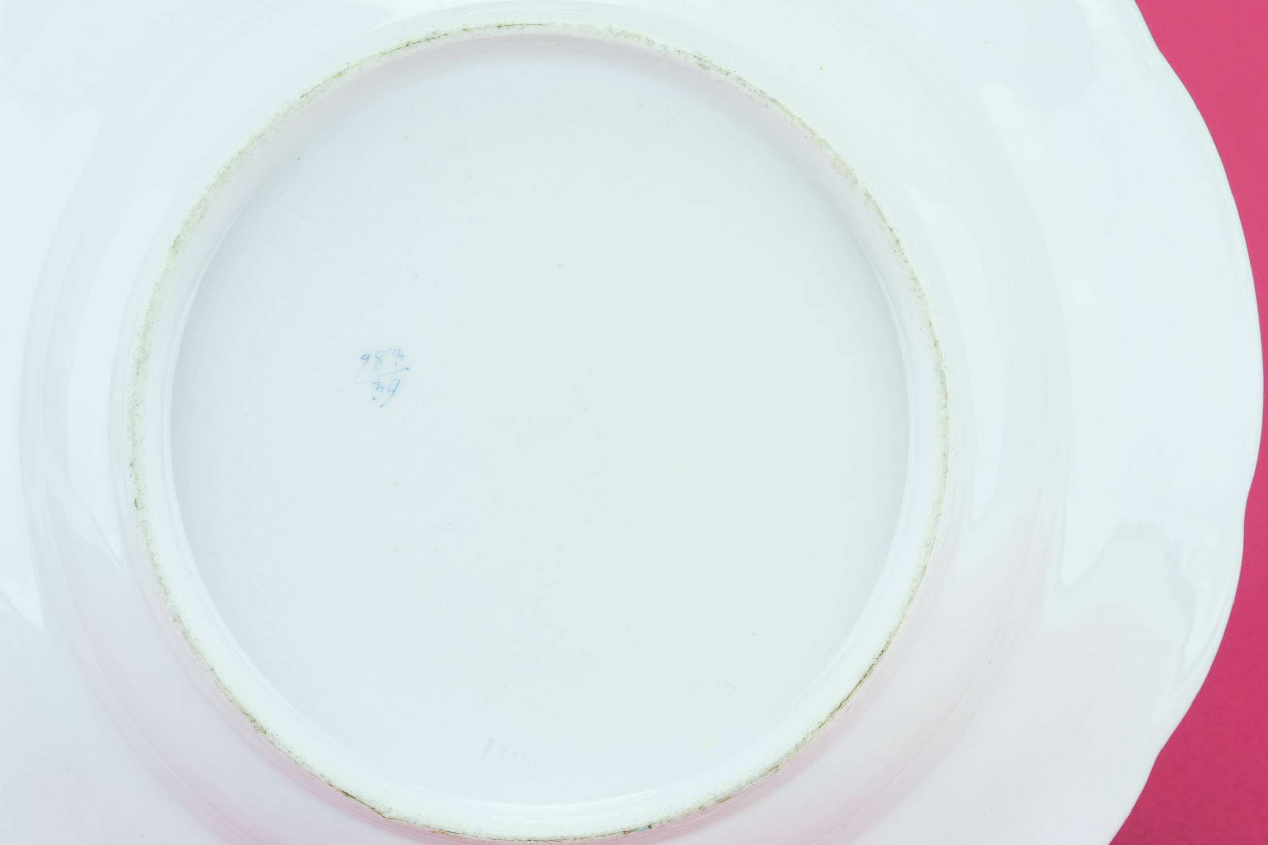 Neo-classical Antique Porcelain — 6 Elegant dinner plate 3