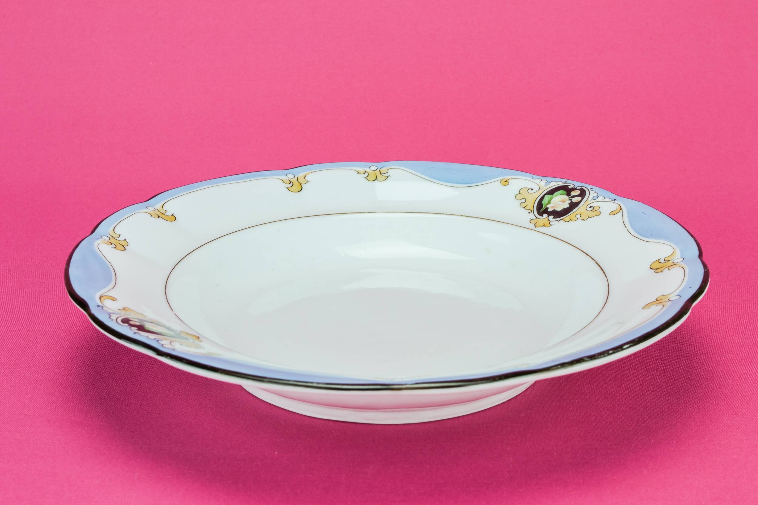 Neo-classical Antique Porcelain — 6 Elegant dinner plate 2