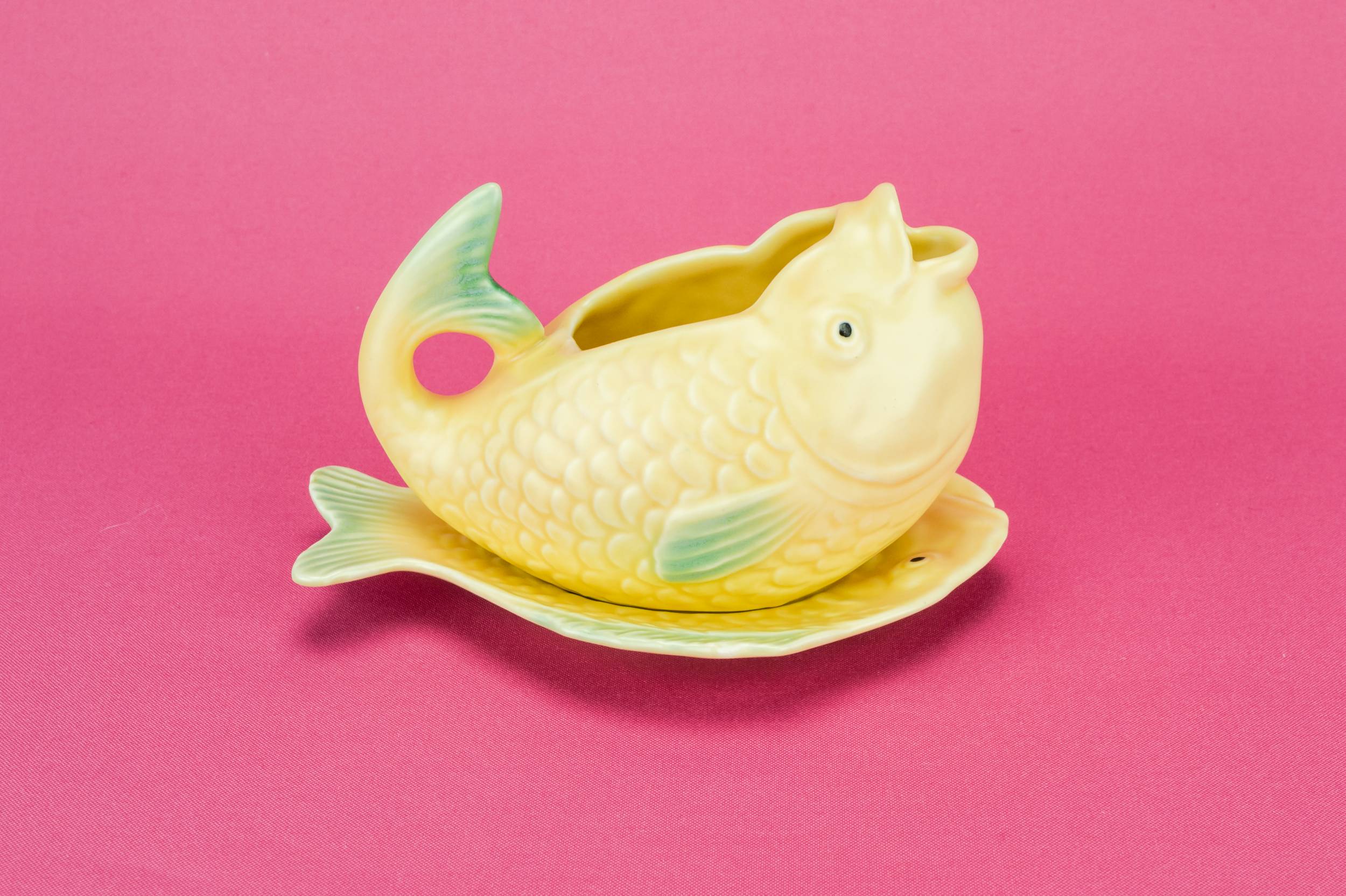 Small Ceramic Shorter — Fish shaped gravy boat