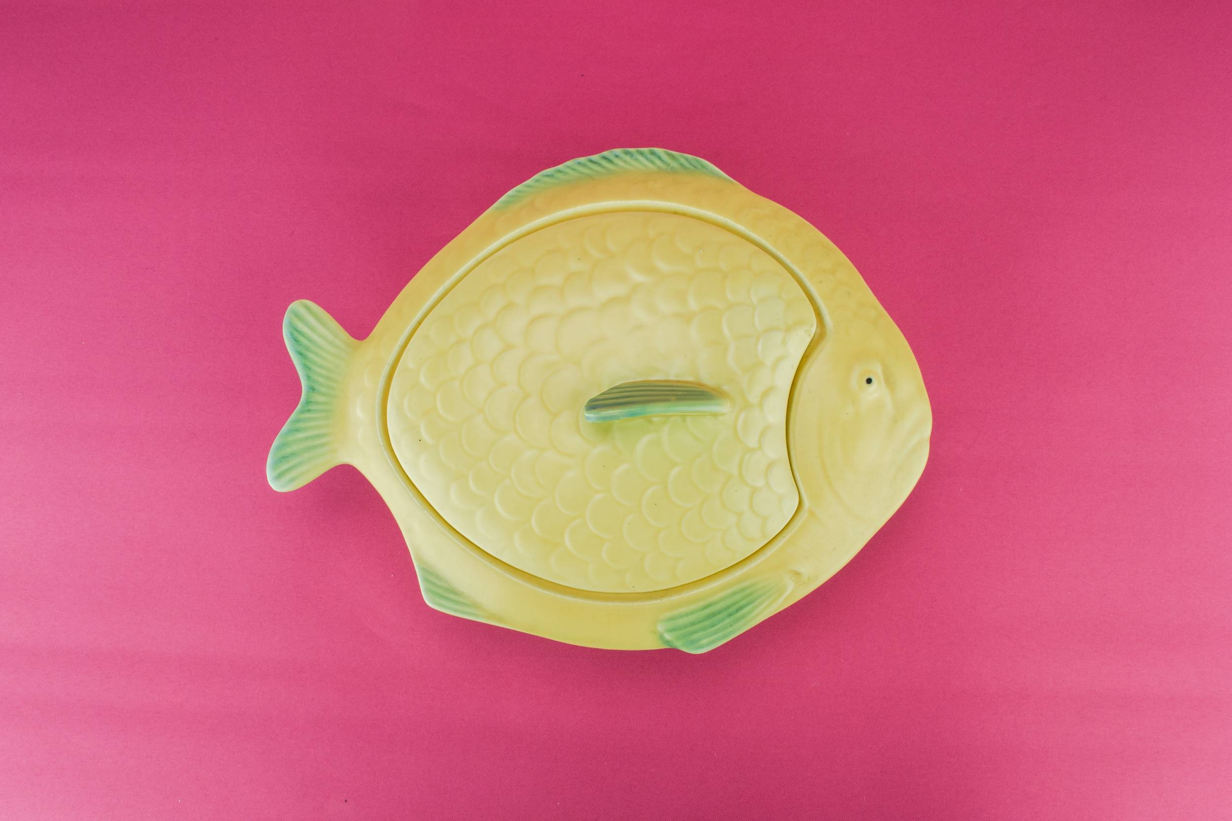 Ceramic Vintage Fish — Art Deco fish bowl 1