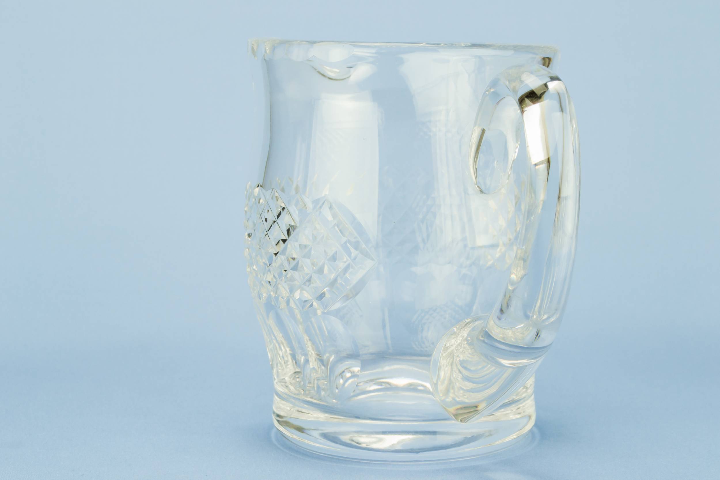 L Classical Vinegar — Heavy cut glass water jug 2