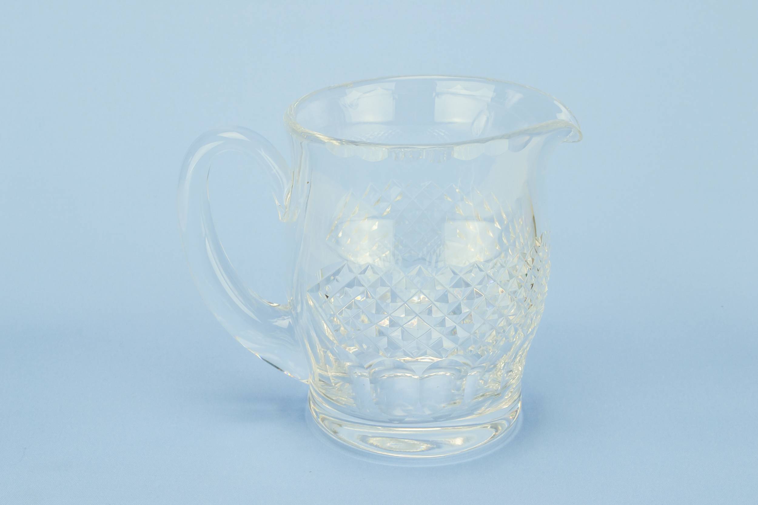 L Classical Vinegar — Heavy cut glass water jug