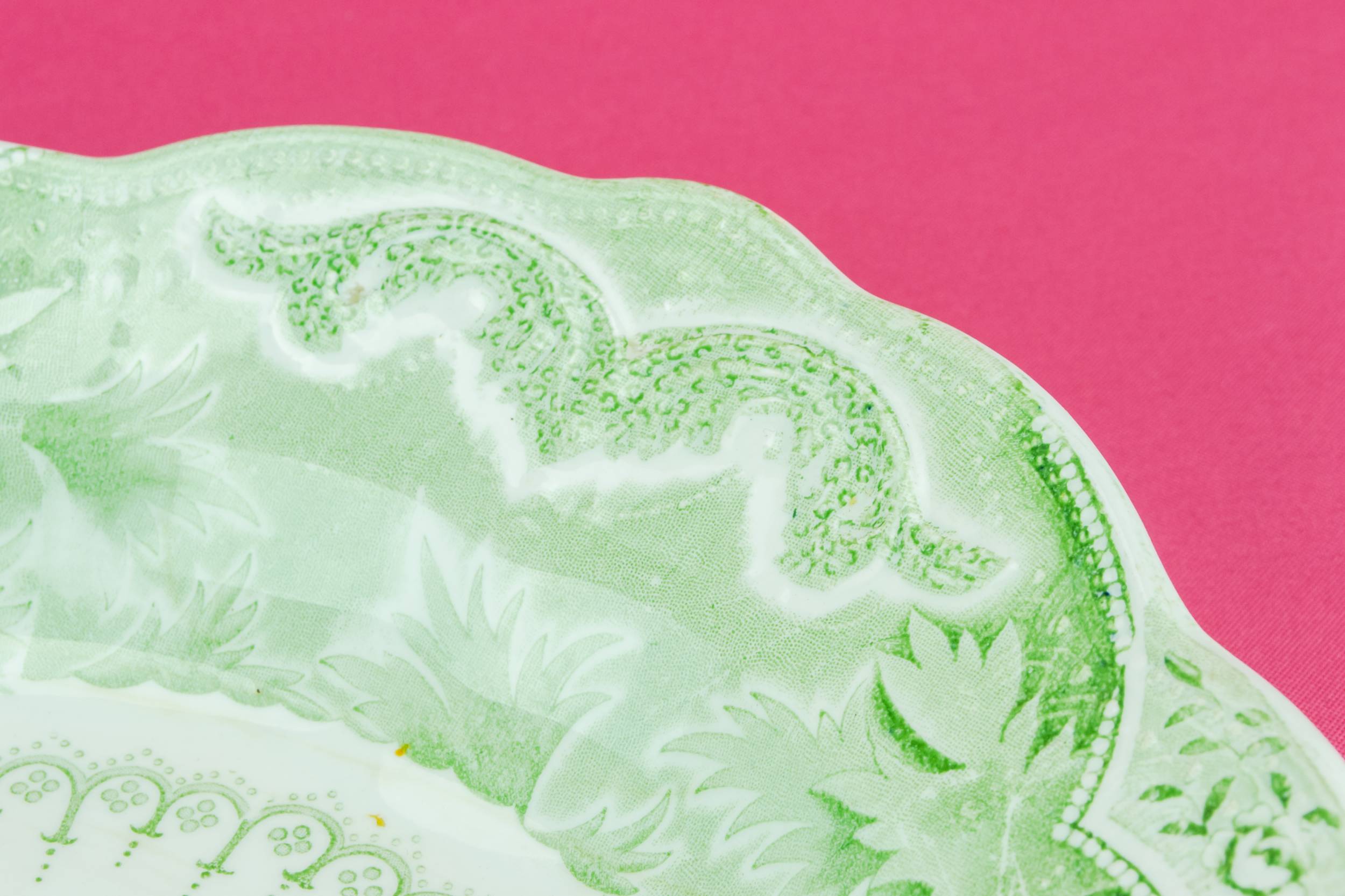 Antique Imposing PLATTER — Victorian pottery platter 1