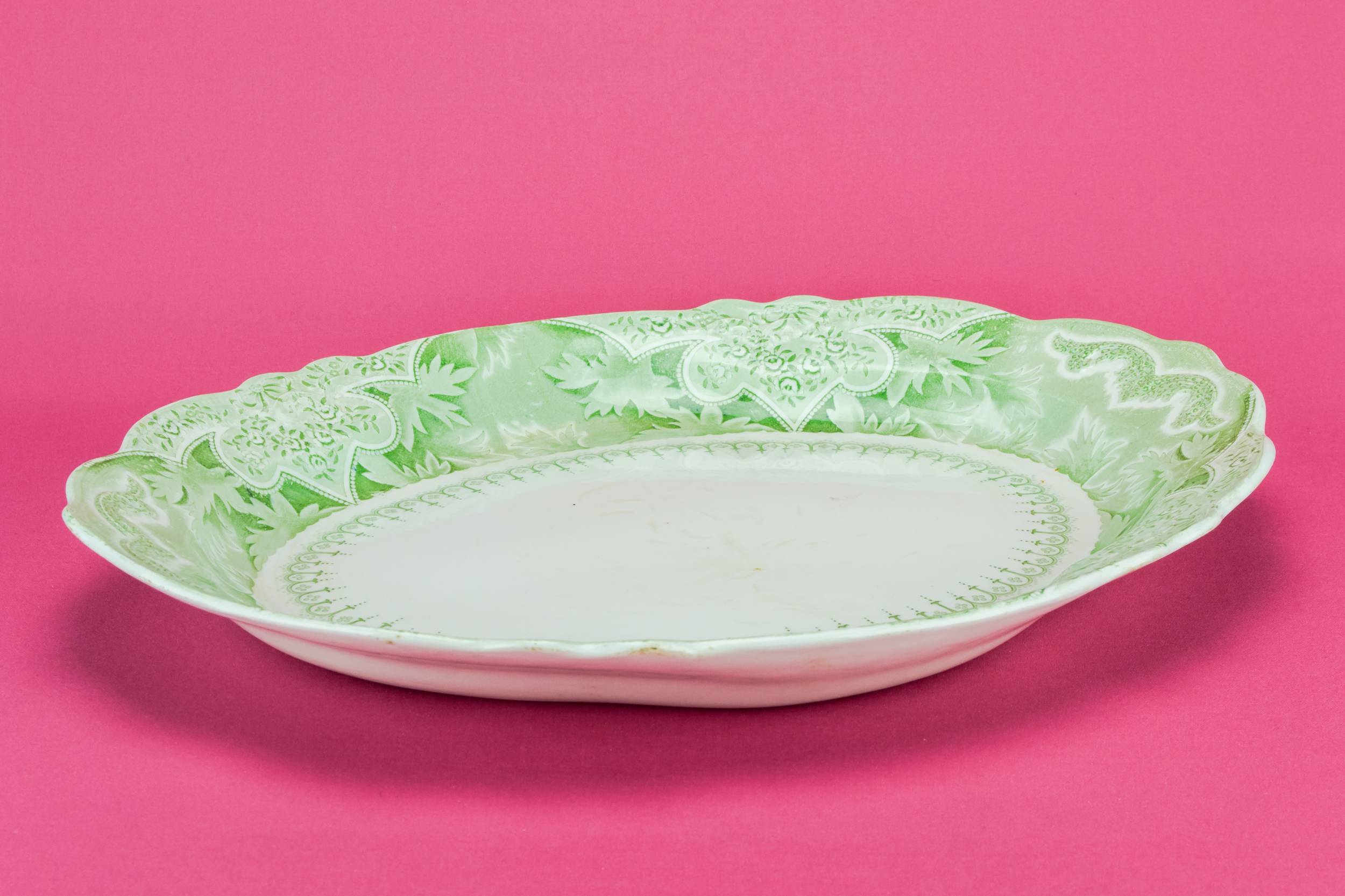 Antique Imposing PLATTER — Victorian pottery platter 2