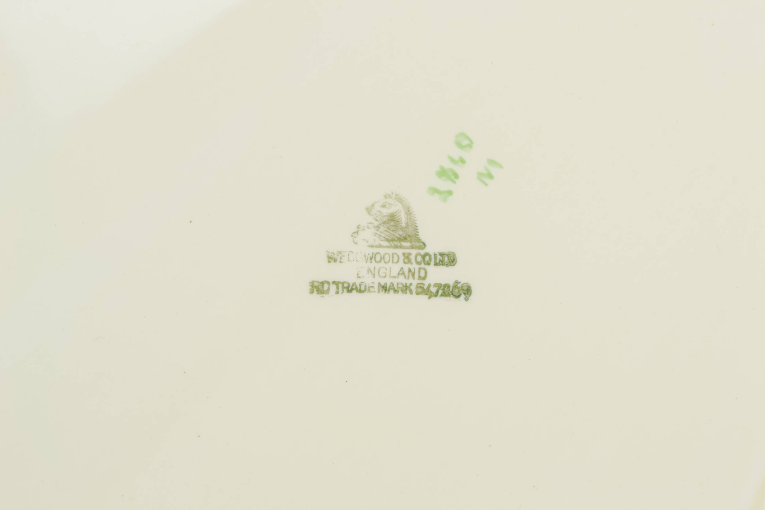 Vintage Art Deco — Green stripes platter 2