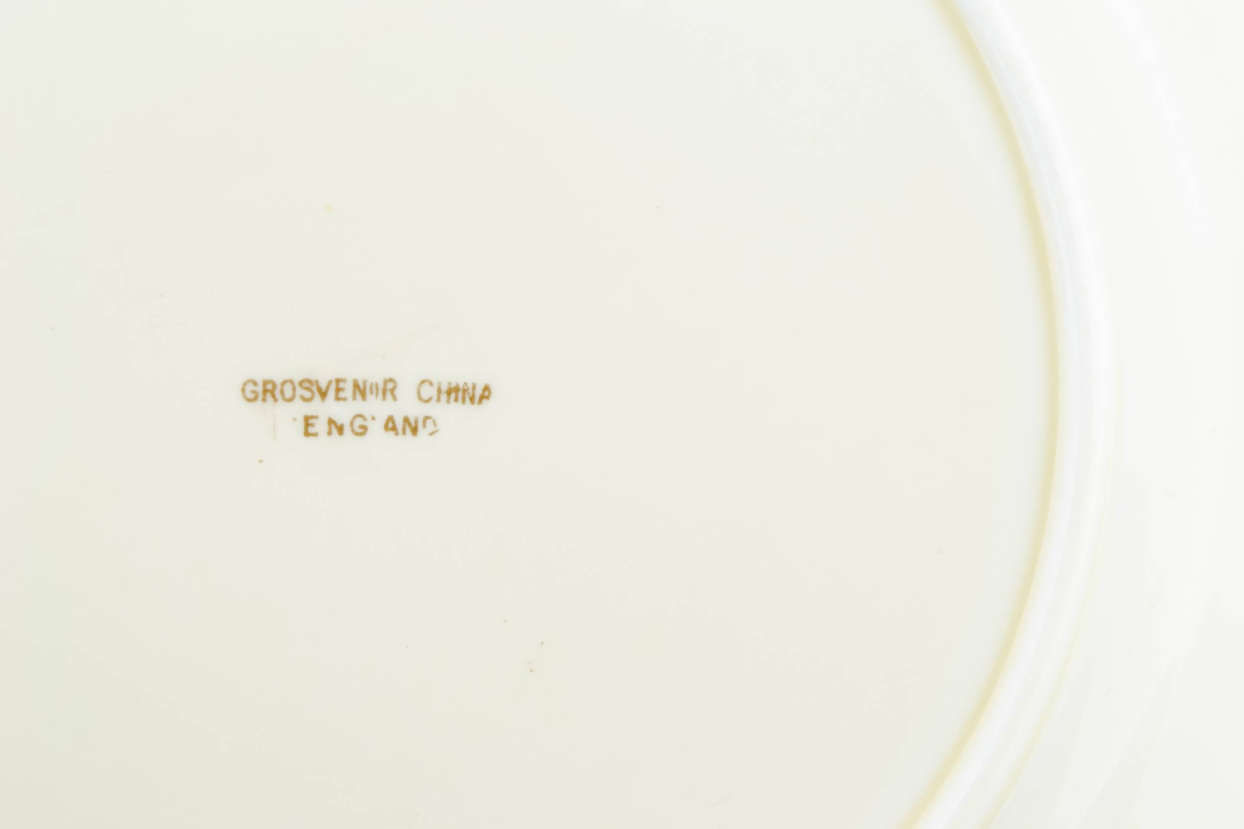 Antique Neo-classical 7.1'' — 6 small gold plates 2