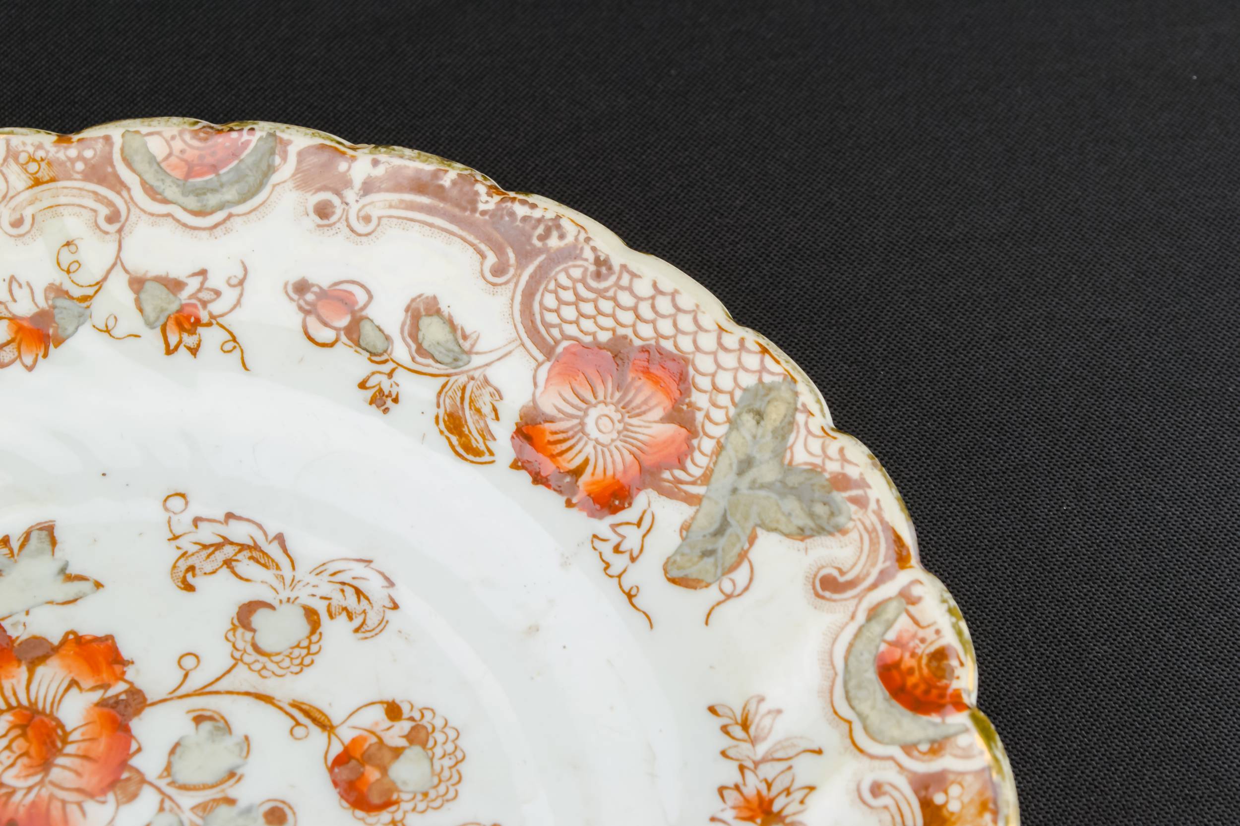 Porcelain Charming Floral — 6 porcelain floral plates 1