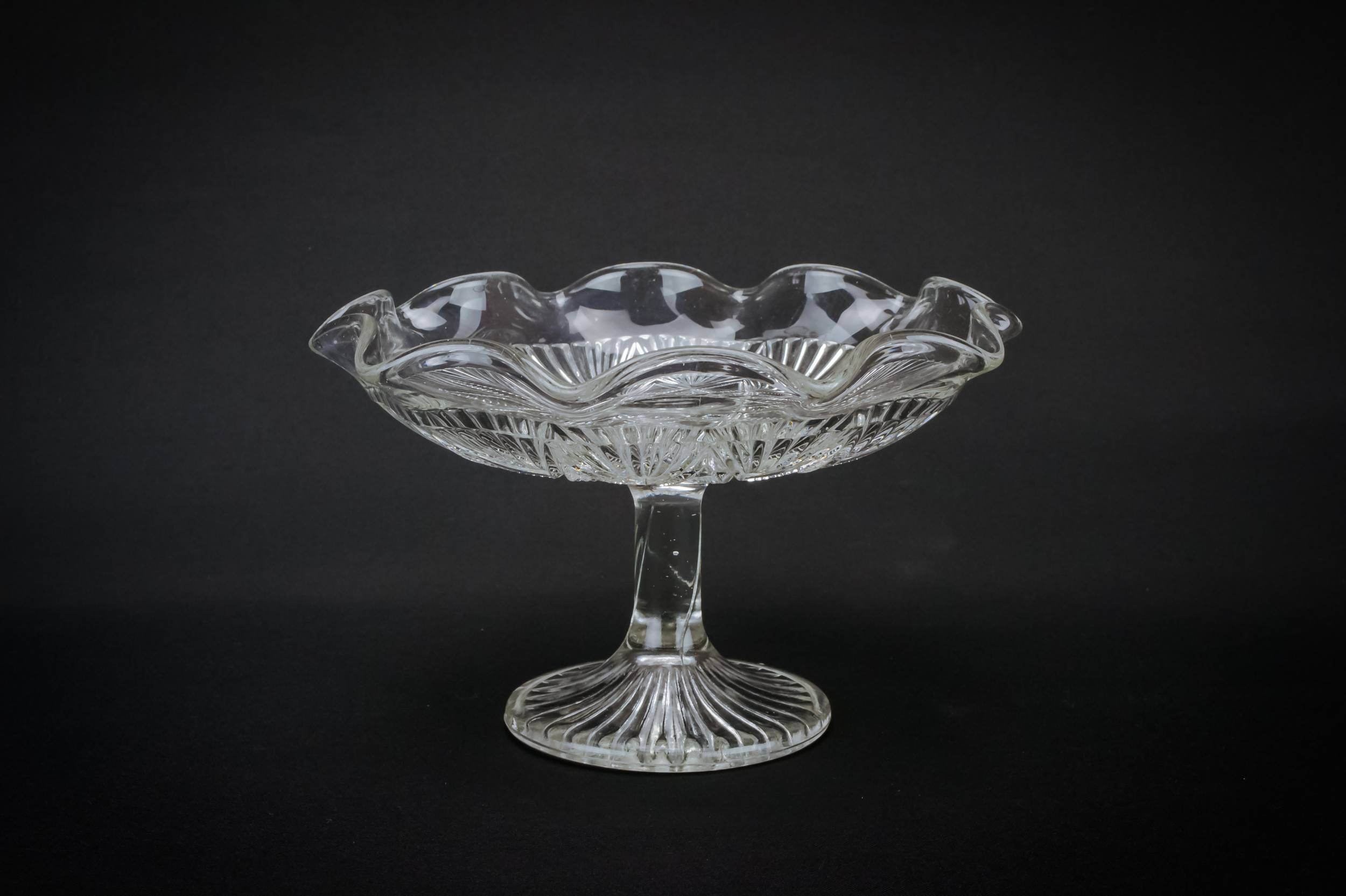Neo-classical Antique Star — Glass stem bowl