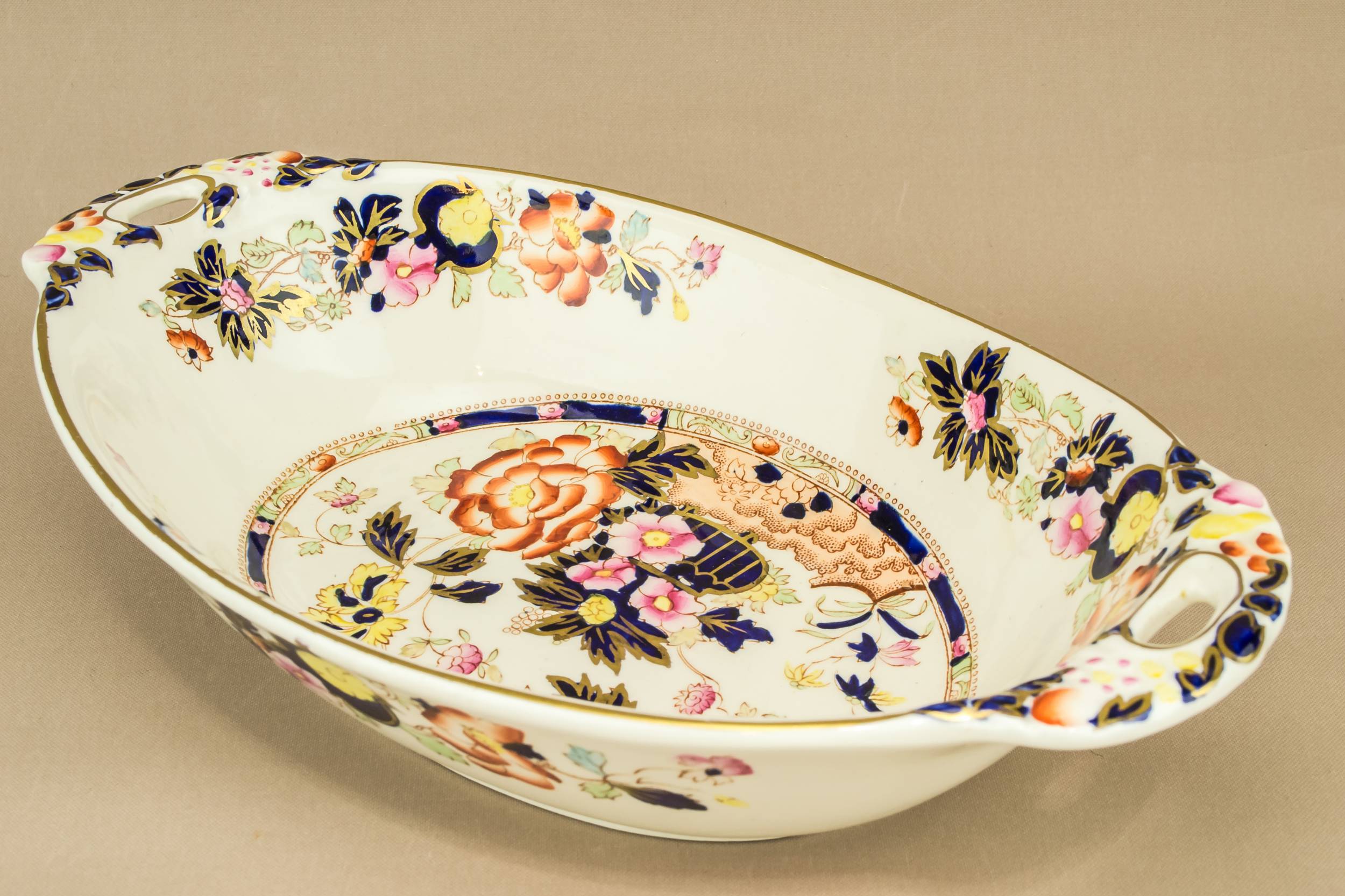 Traditional Blue BOWL — Ceramic floral bowl 1