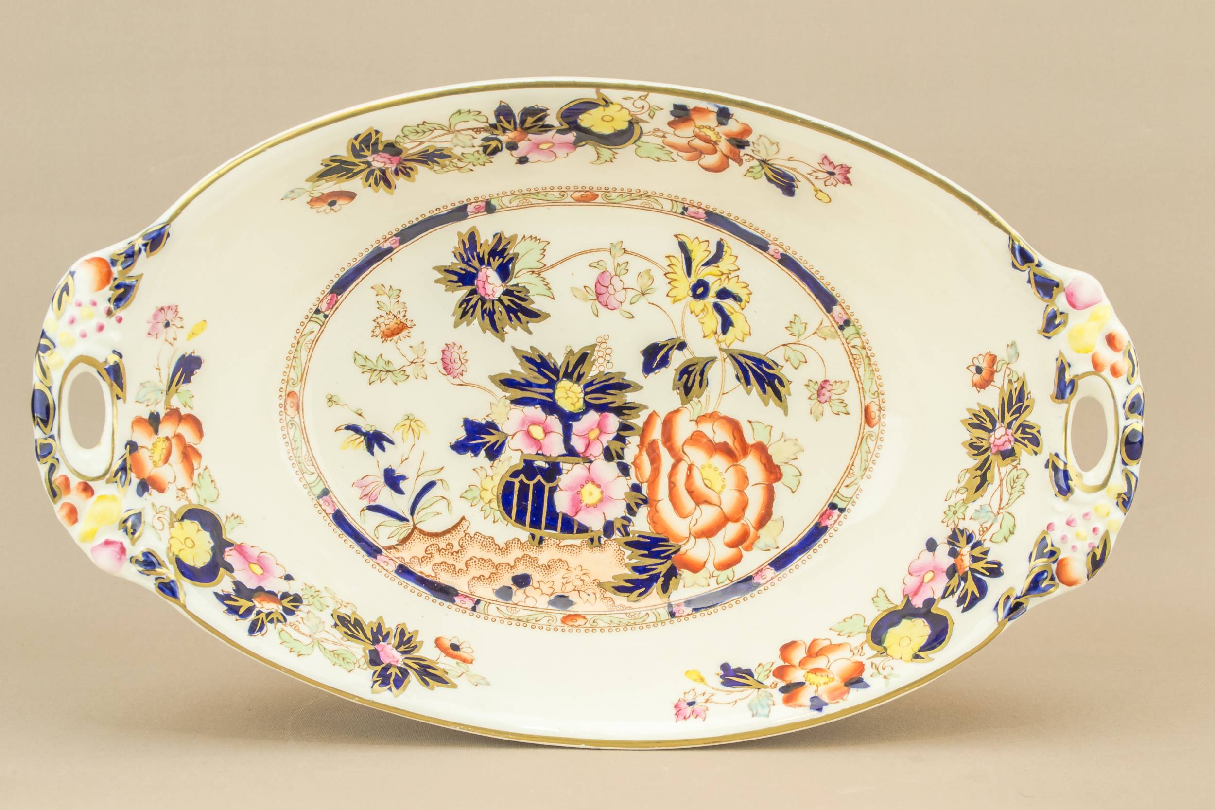 Traditional Blue BOWL — Ceramic floral bowl 2