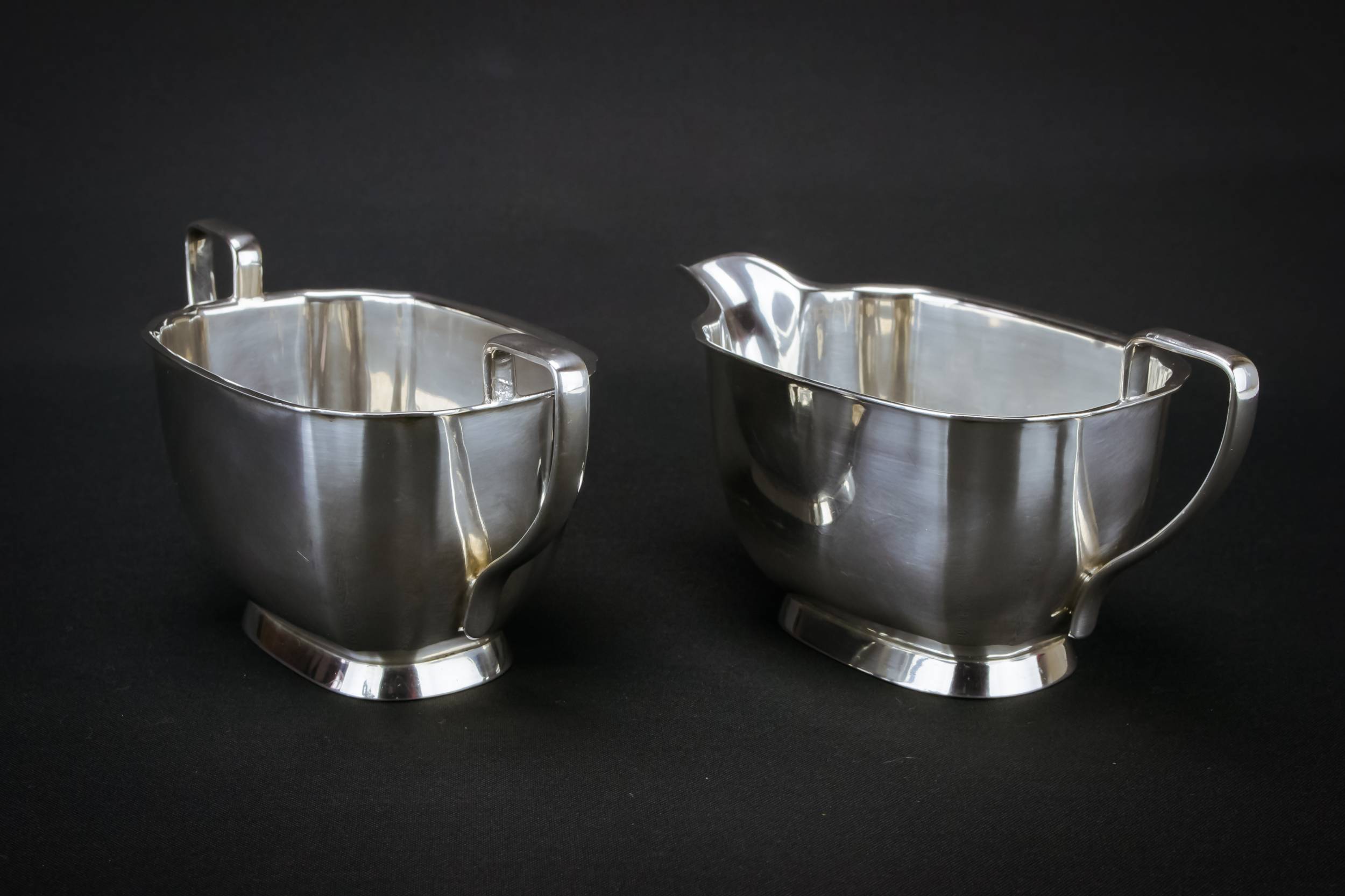 Elegant Vintage Panelled — 3 piece Elkington tea set 3