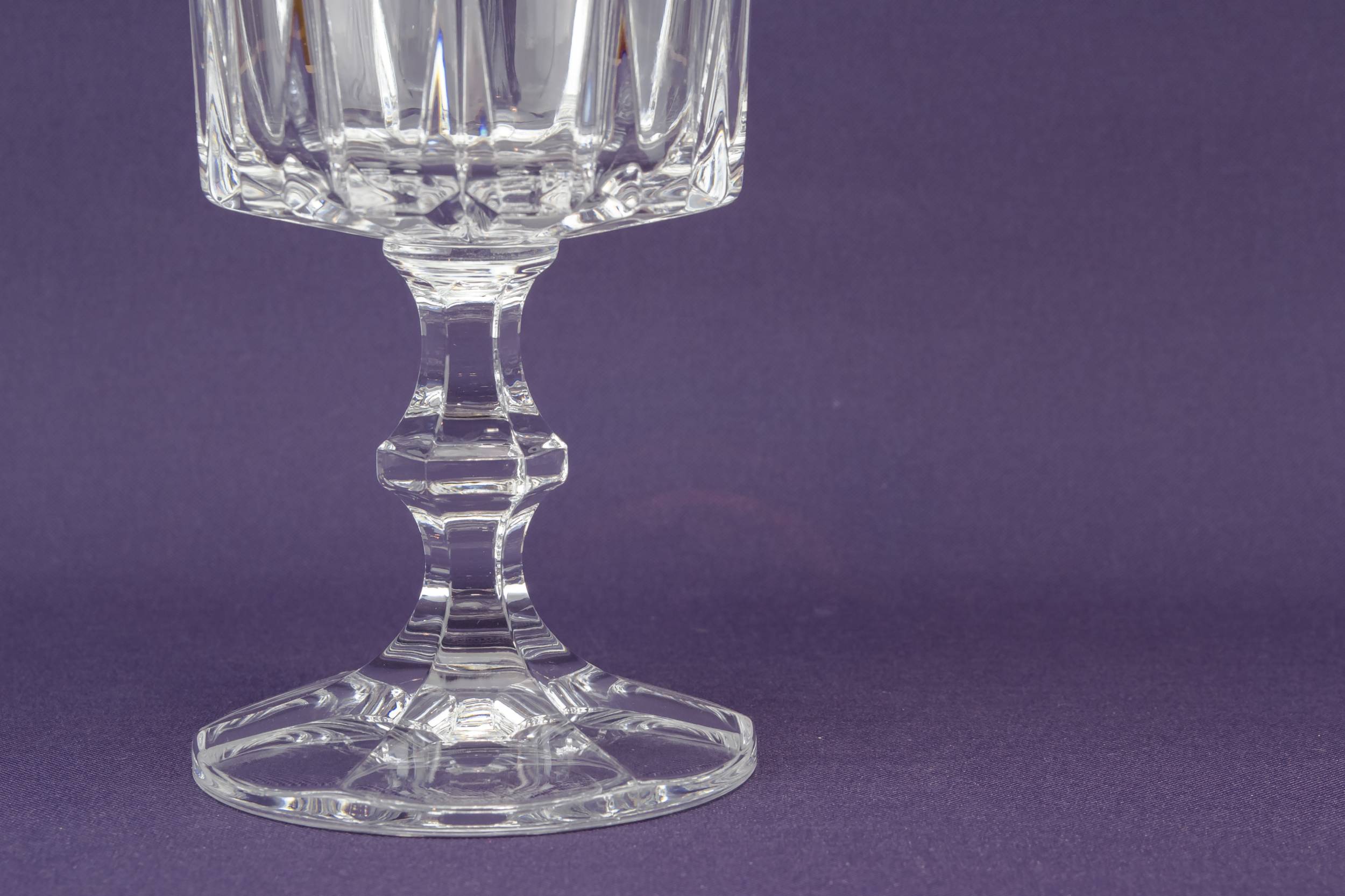 Moulded Clear Fluted — 2 stem wine glasses 2