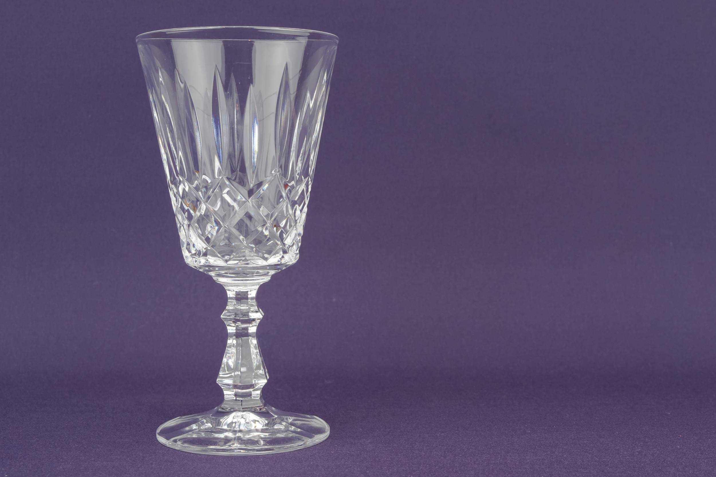 Vintage Clear Fluted — 6 small wine glasses 1
