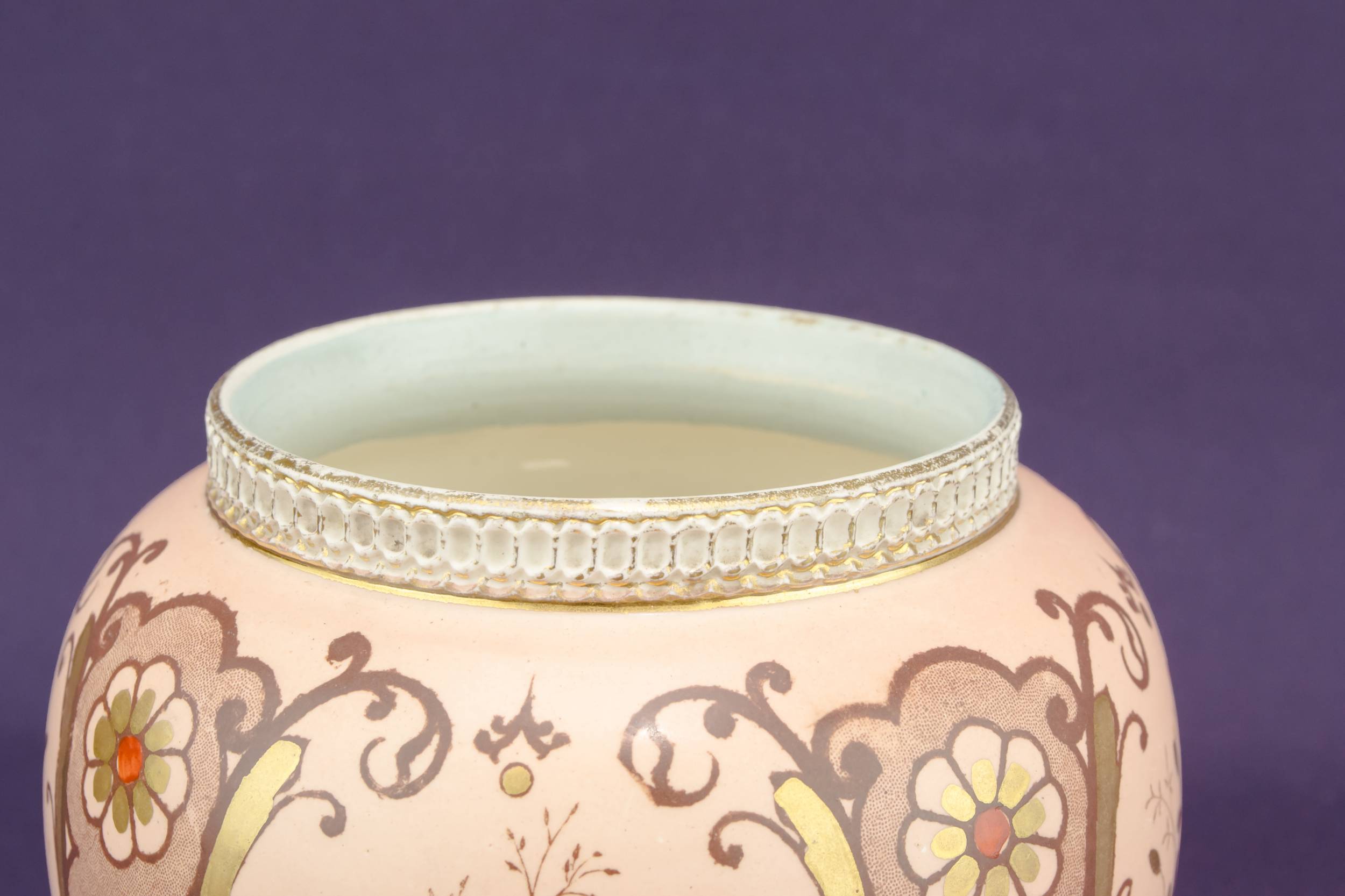 Neo-classical Antique Floral — Cool pink vase 1