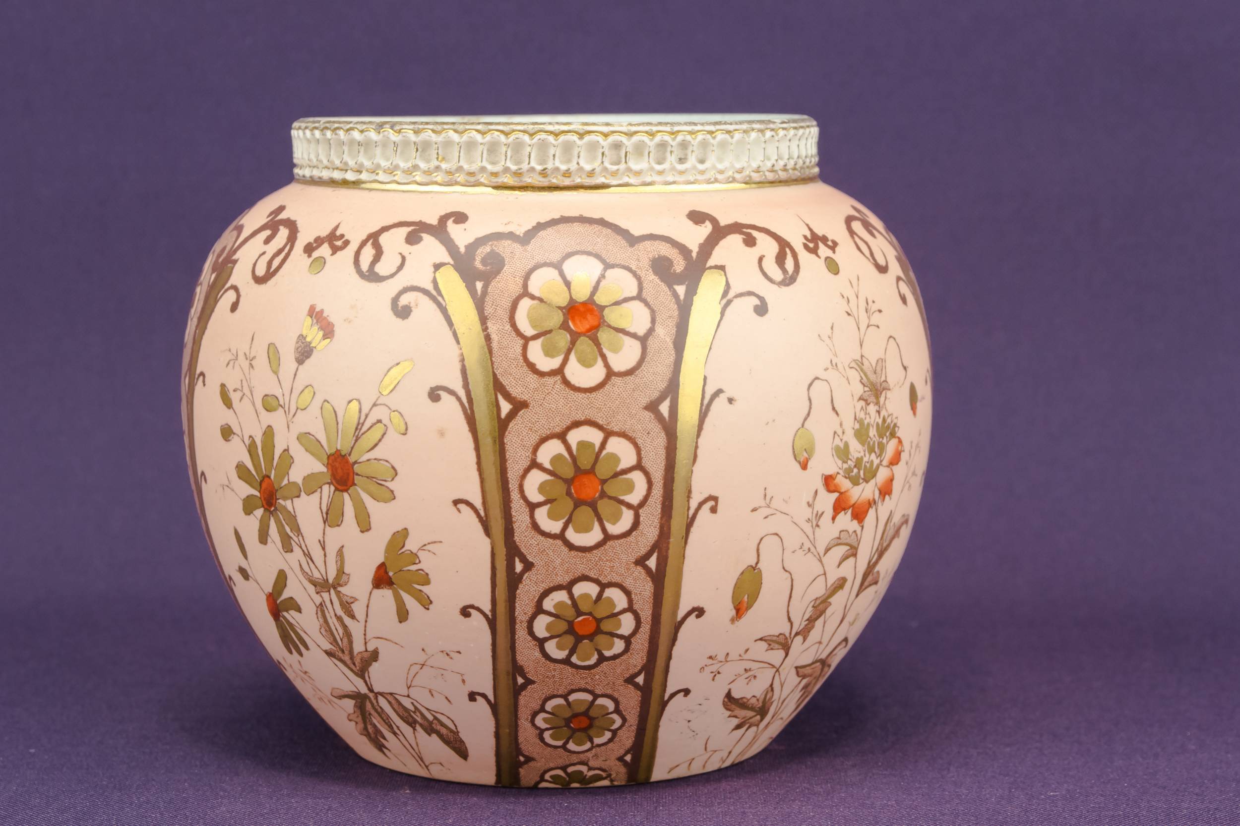 Neo-classical Antique Floral — Cool pink vase 2