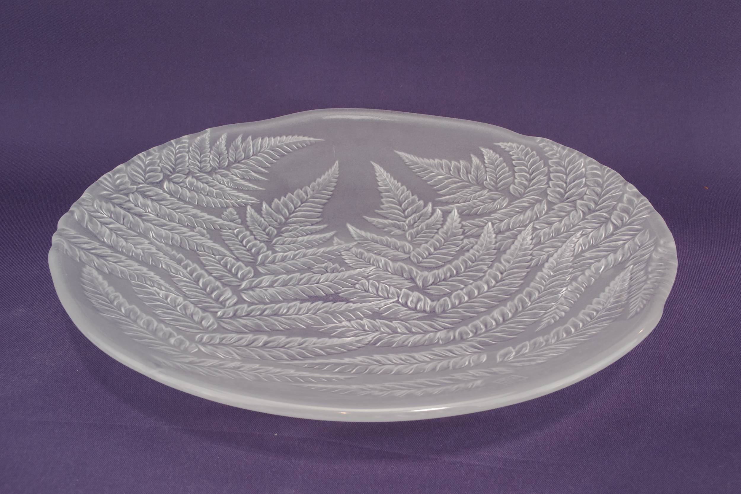 Glass Modernist Fern — Hoya fern glass bowl 3