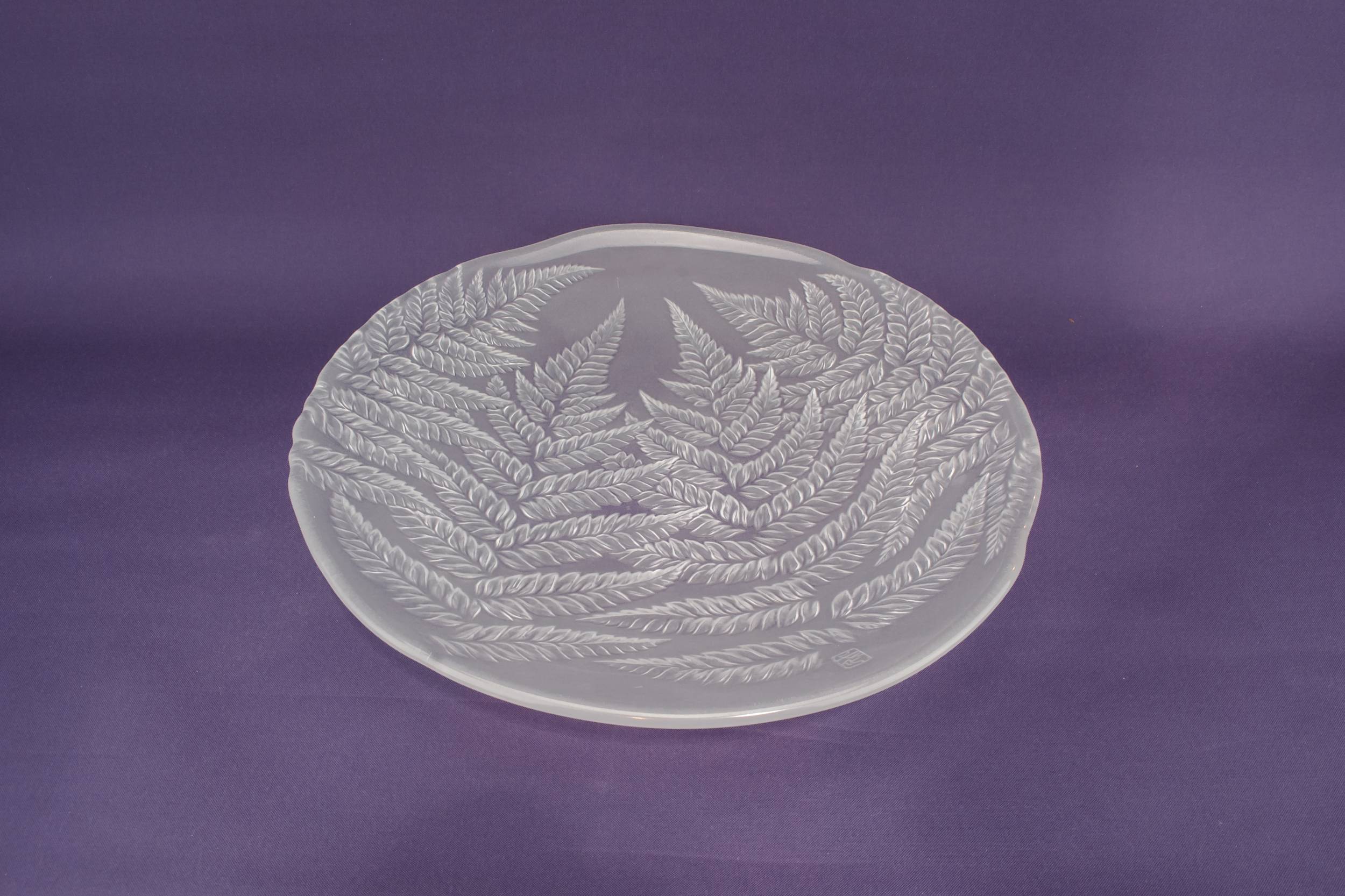 Glass Modernist Fern — Hoya fern glass bowl