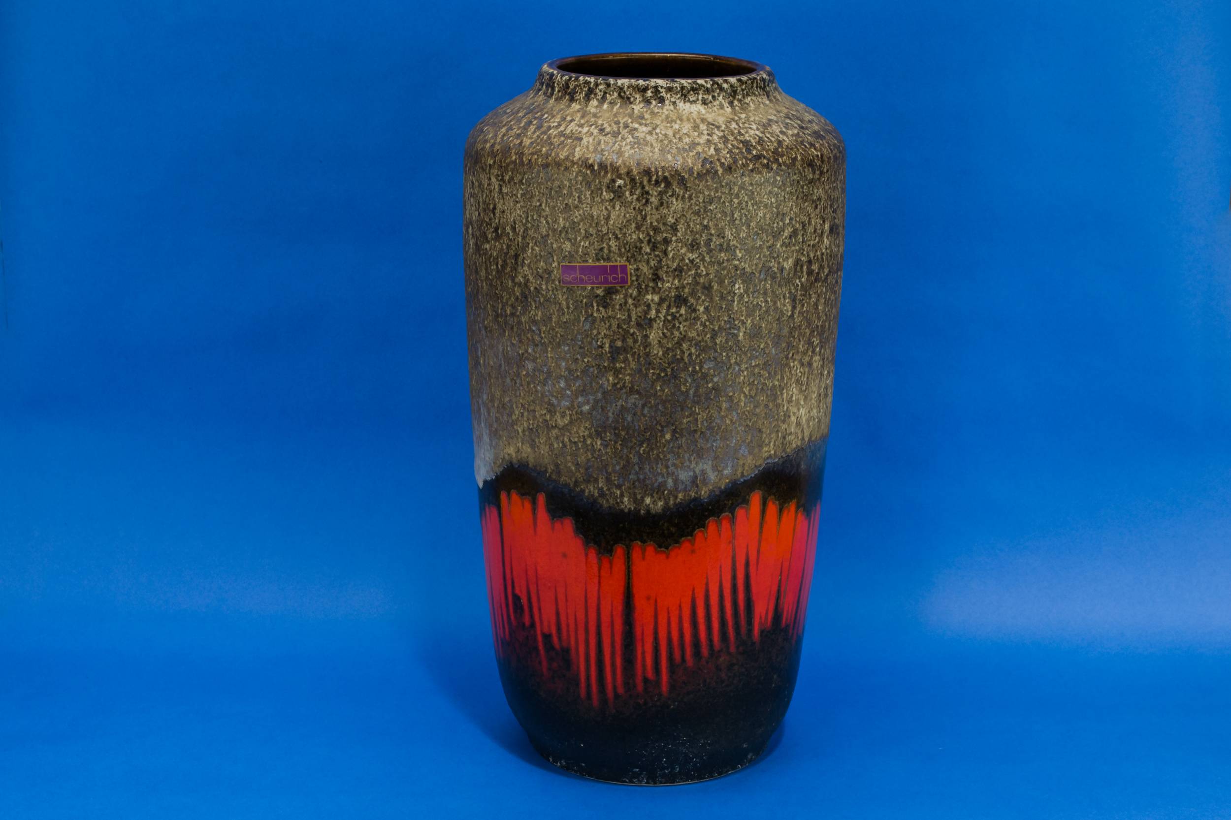 Modernist Vintage Scheurich — Large lava vase