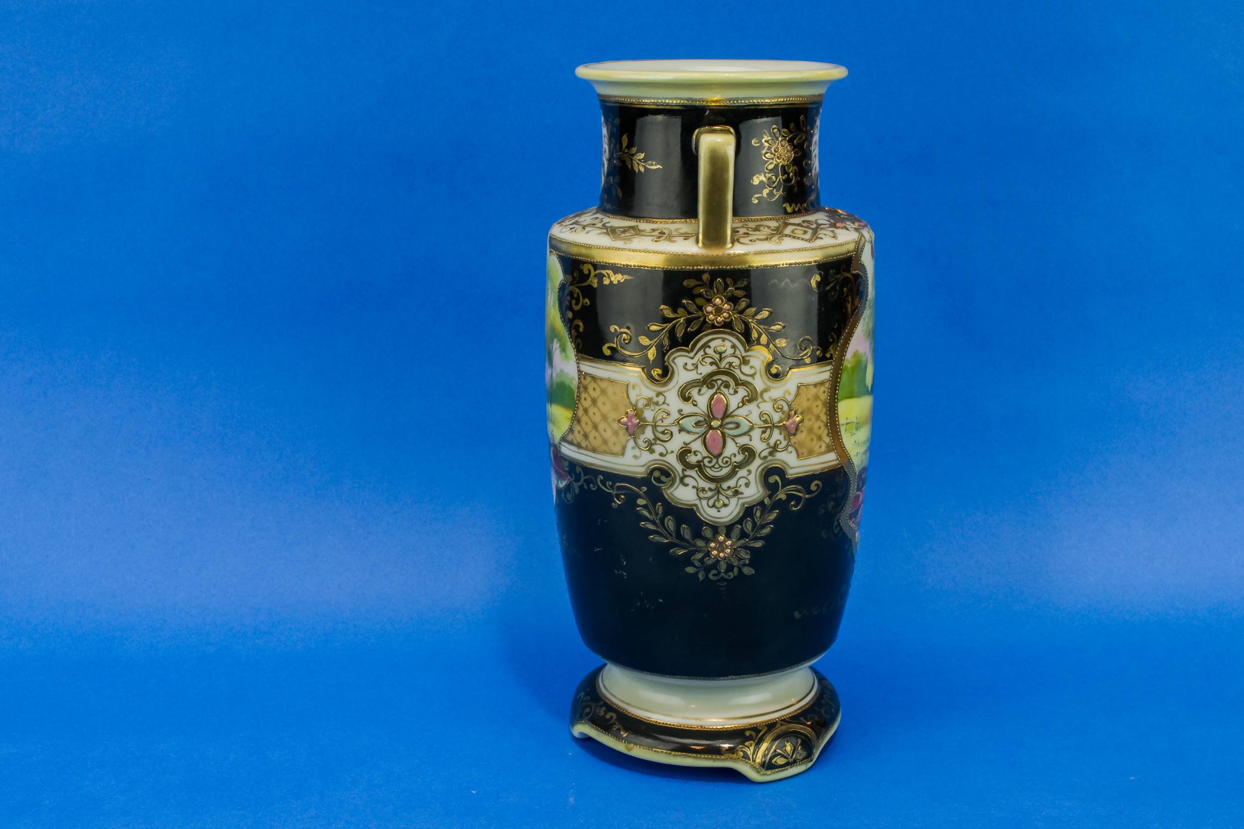 Large Antique Porcelain — Noritake porcelain vase 1