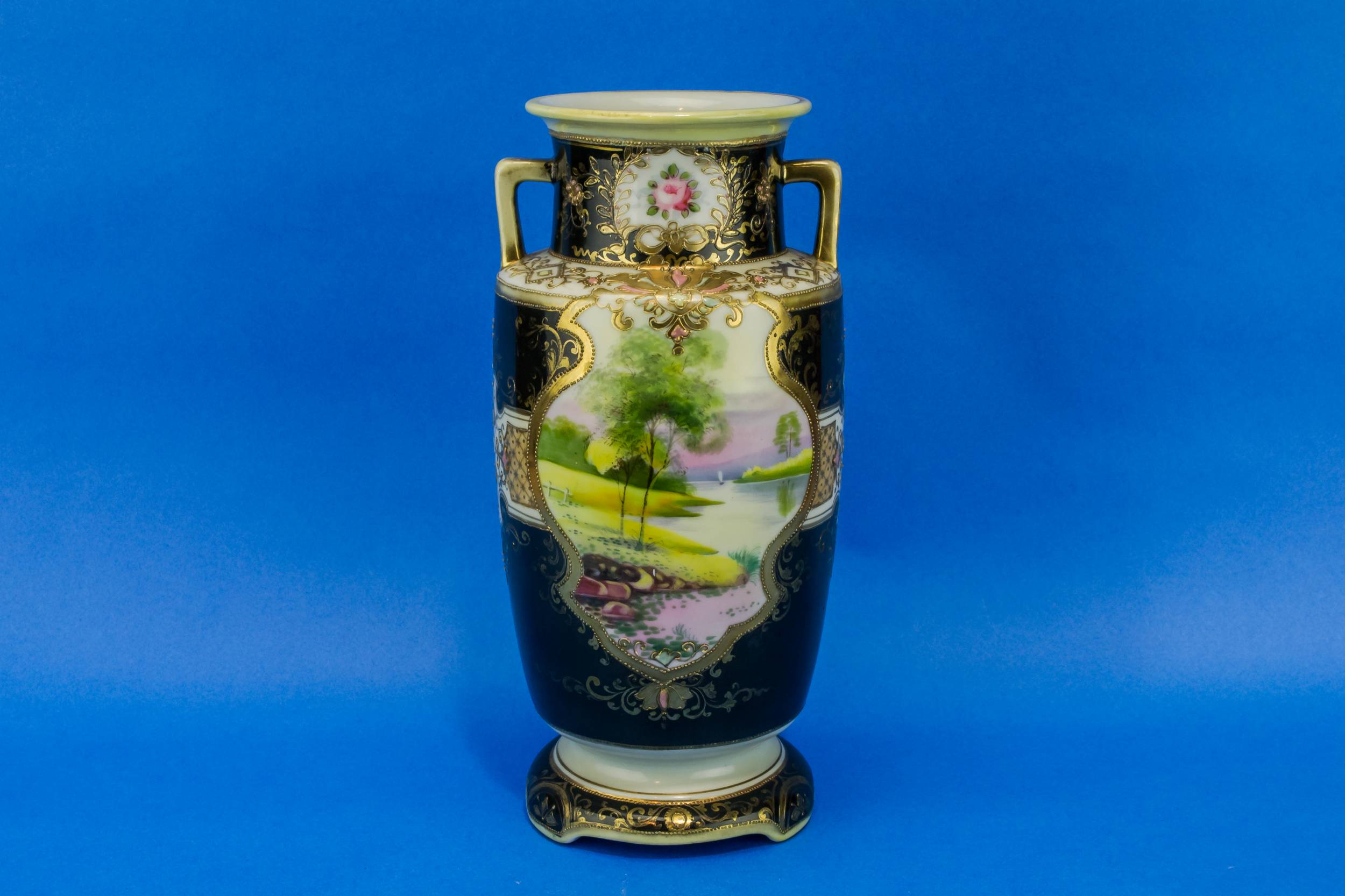 Large Antique Porcelain — Noritake porcelain vase