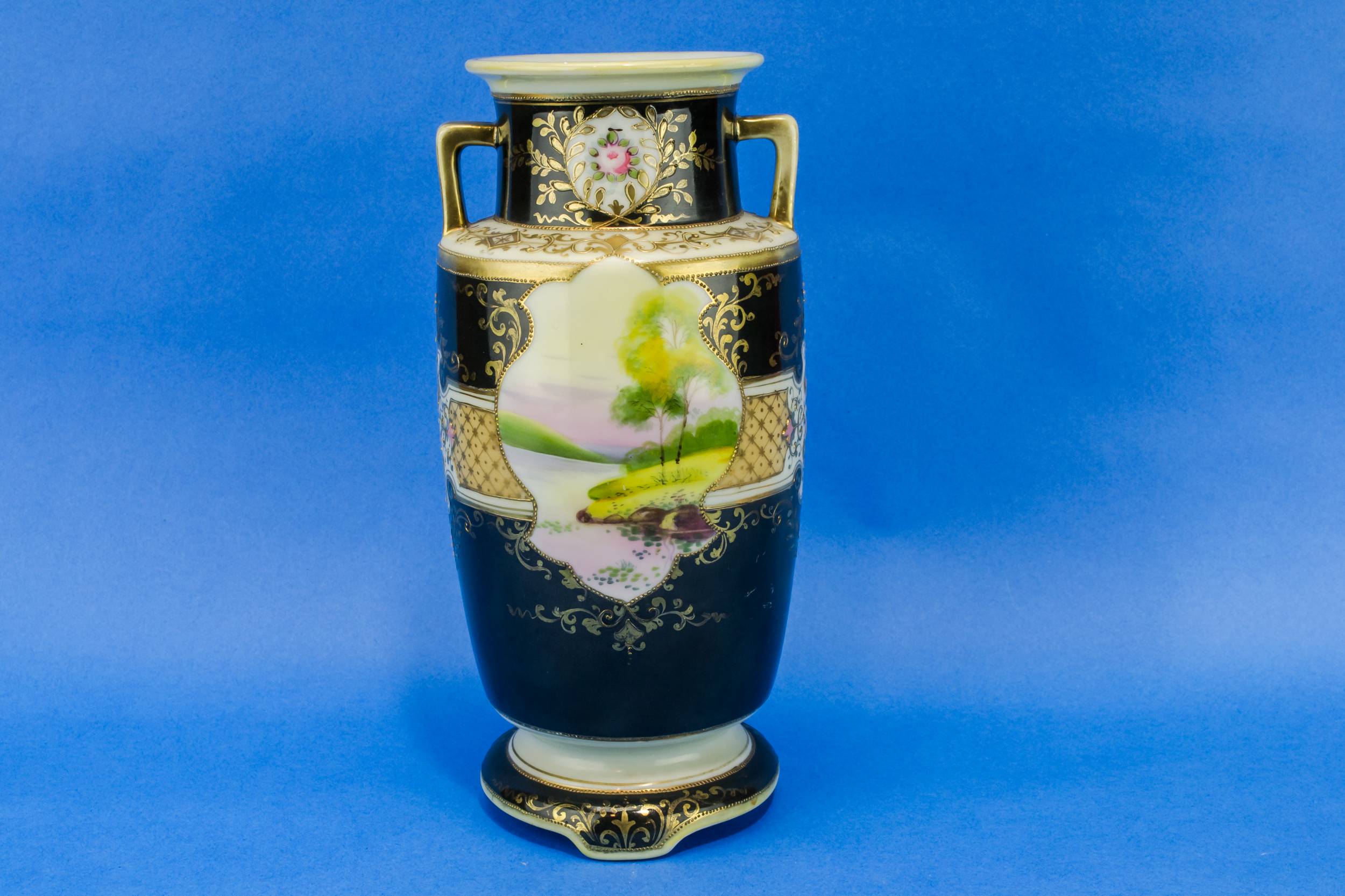 Large Antique Porcelain — Noritake porcelain vase 3