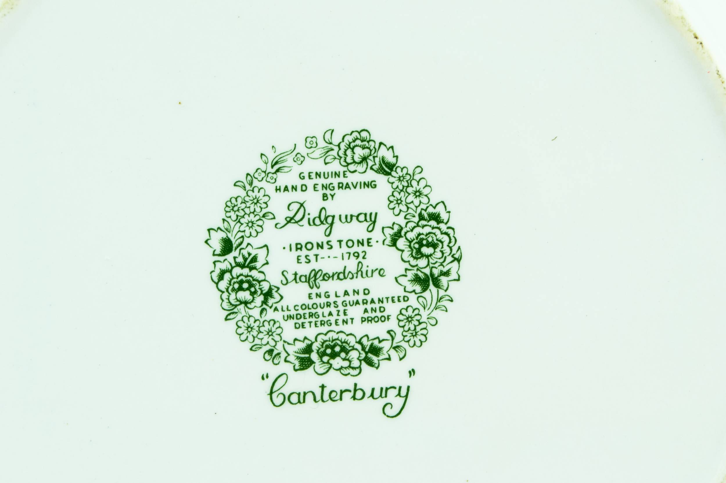 Slick Modernist Ceramic — Green floral tureen 5