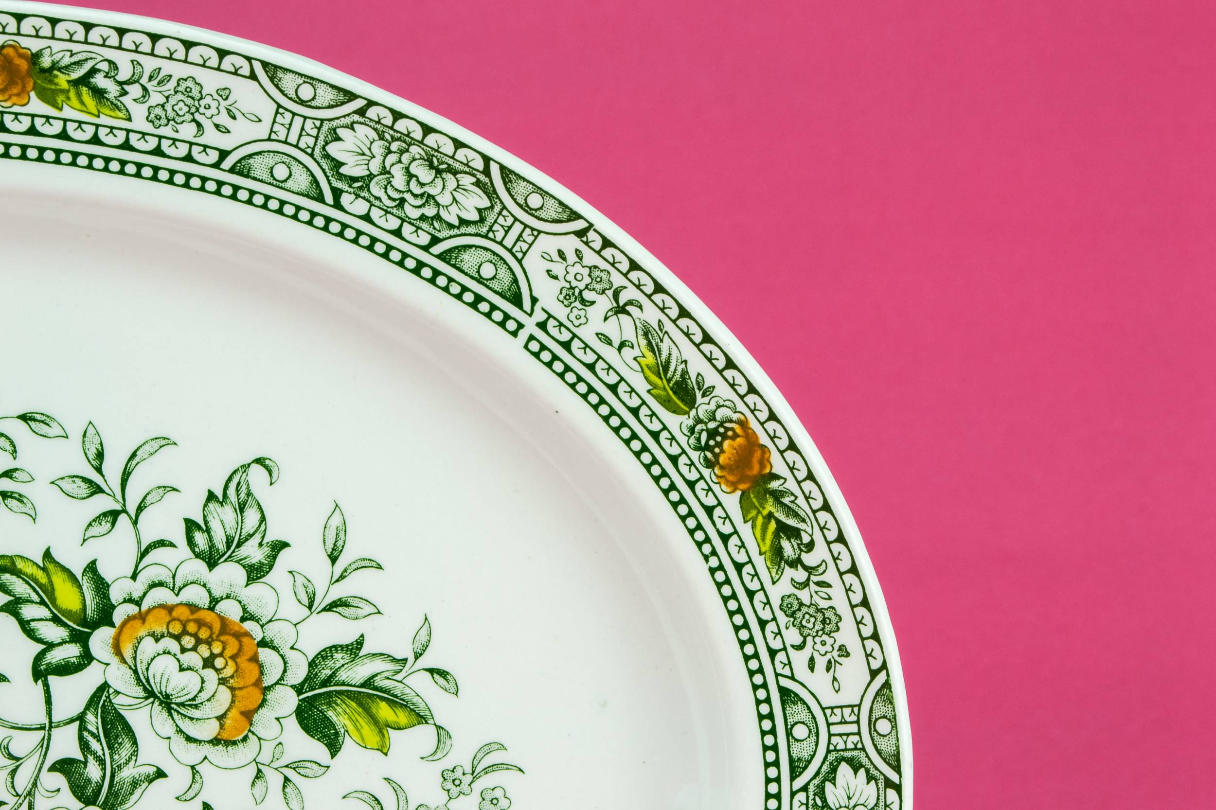 Modernist Vintage Floral — Ceramic Modernist platter 1